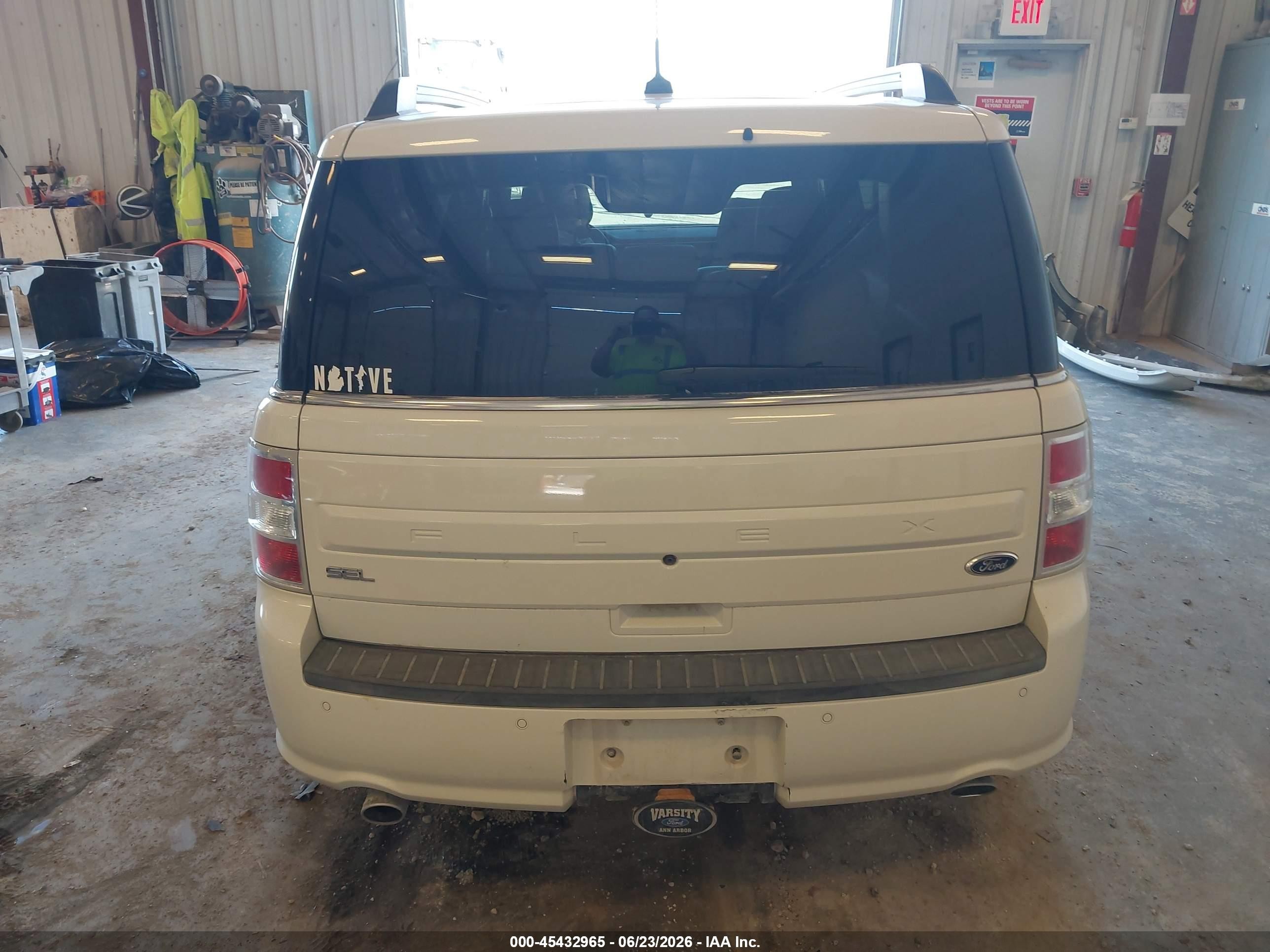 2013 Ford Flex Sel White vin: 2FMGK5C83DBD13650
