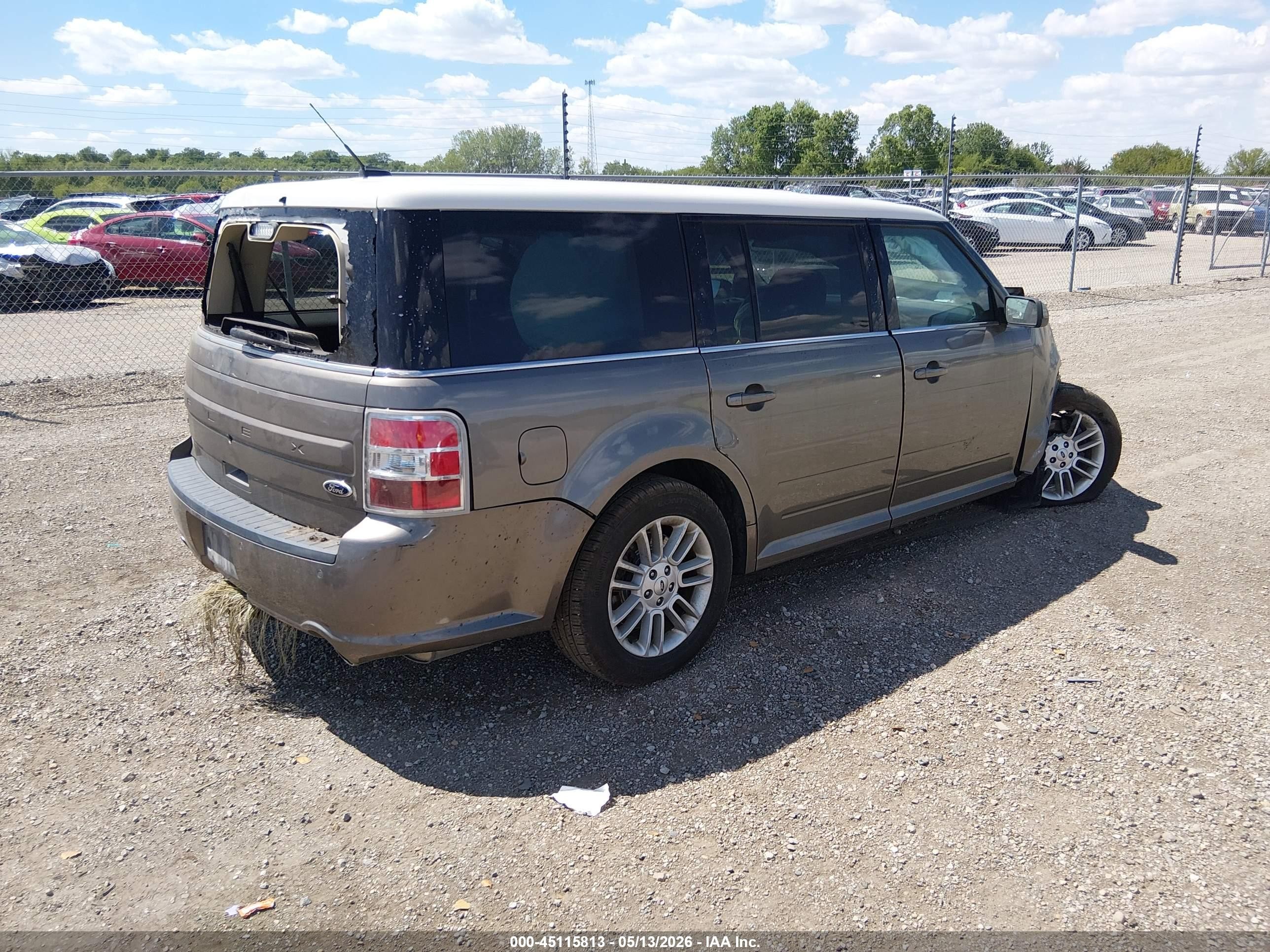 2013 Ford Flex Sel Gray vin: 2FMGK5C83DBD16127