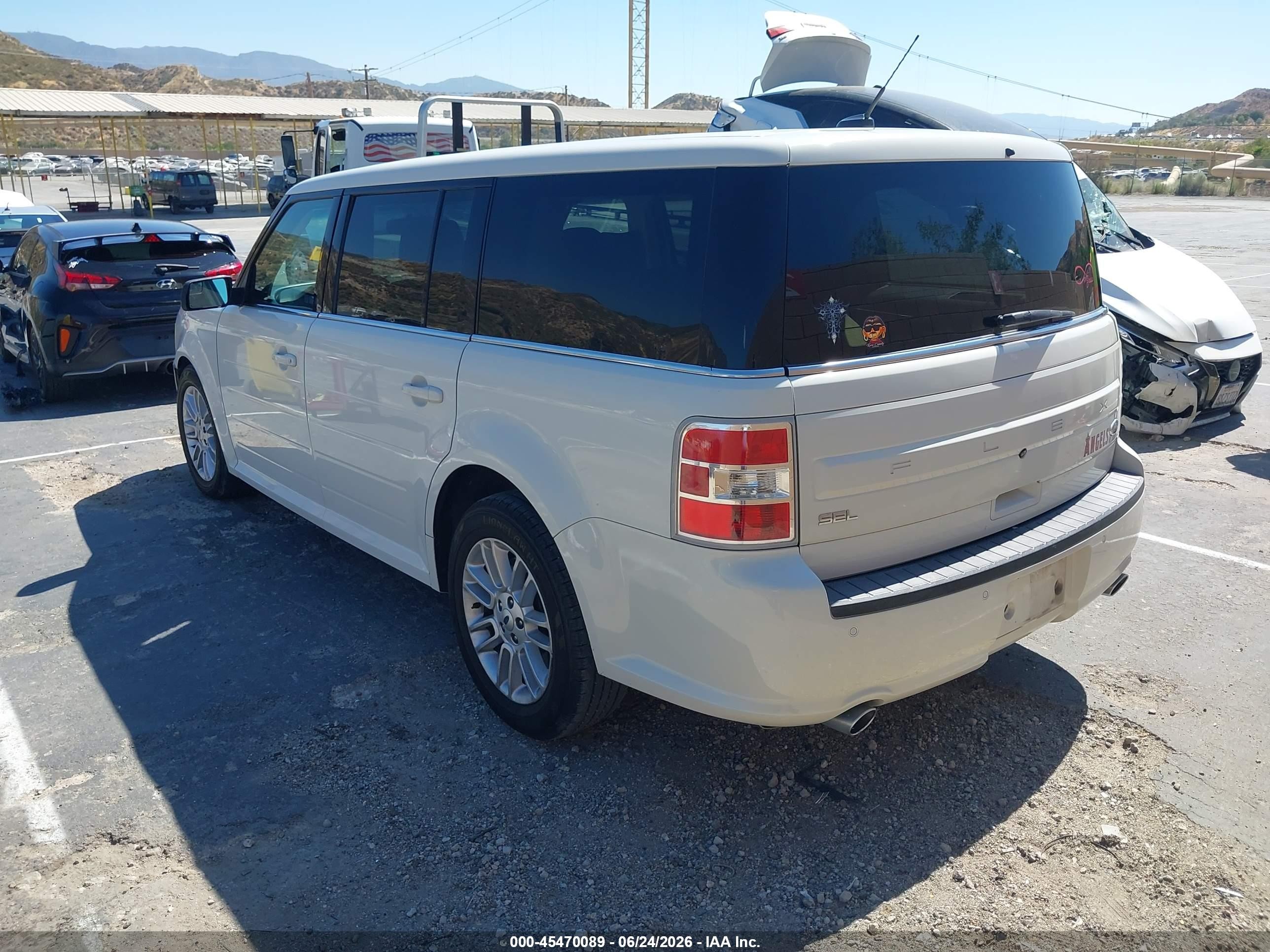2014 Ford Flex Sel Белый vin: 2FMGK5C83EBD01807