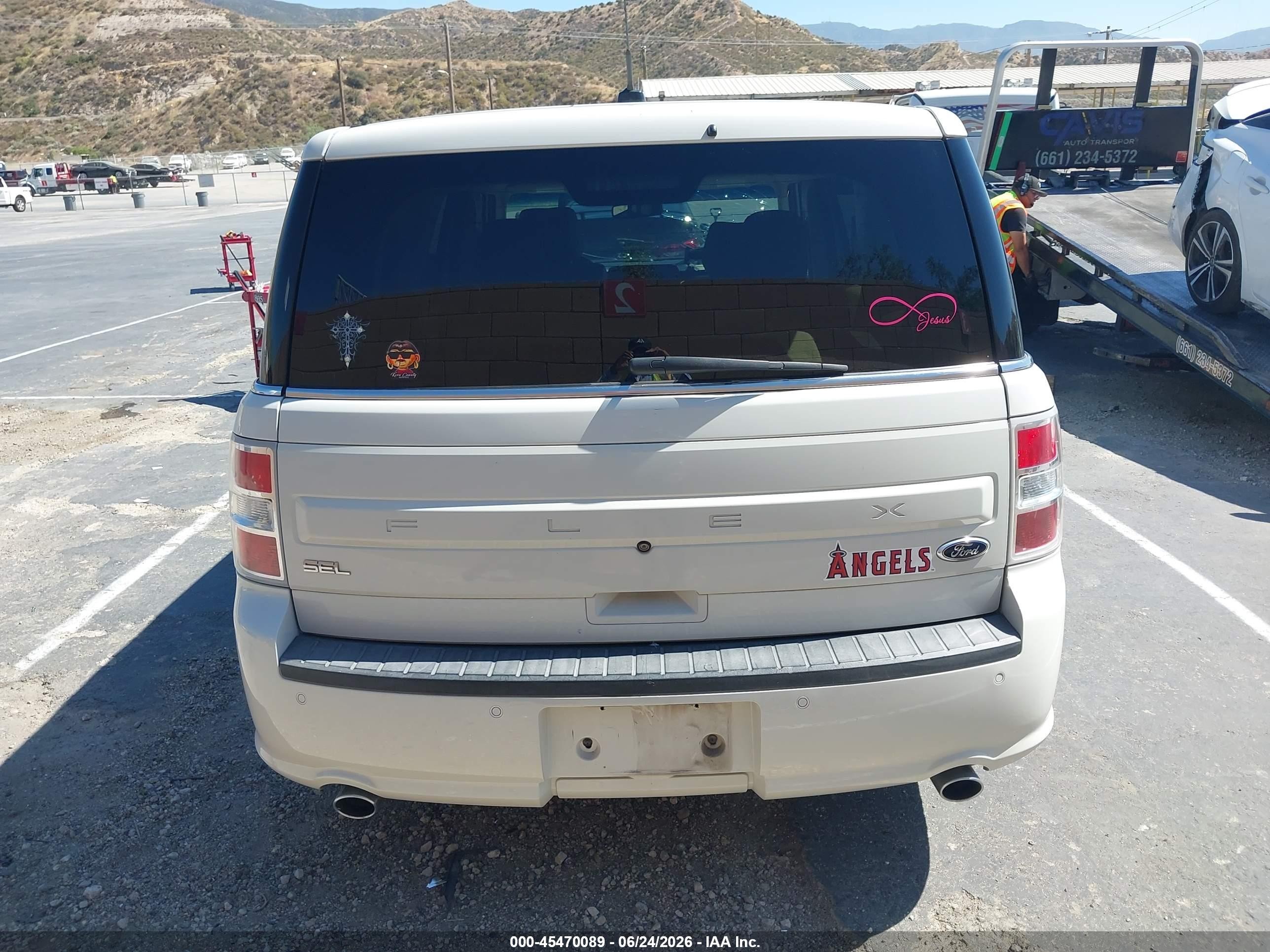 2014 Ford Flex Sel Белый vin: 2FMGK5C83EBD01807