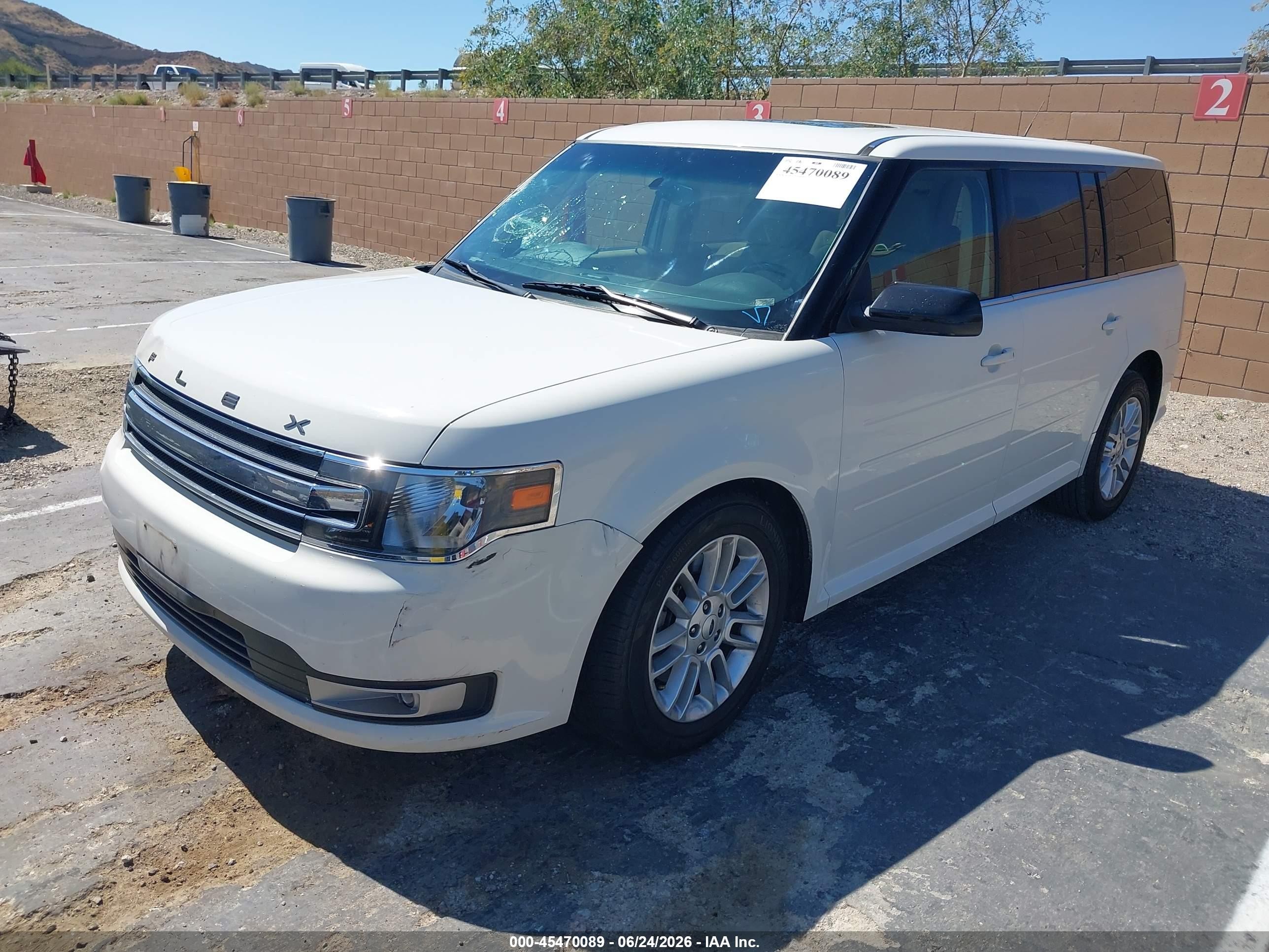2014 Ford Flex Sel Белый vin: 2FMGK5C83EBD01807