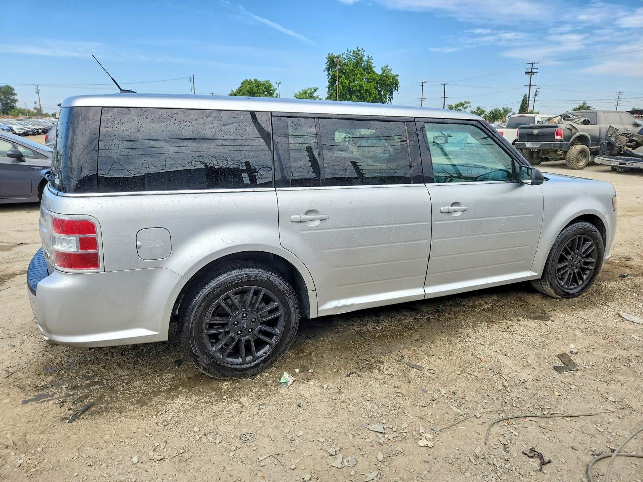 2014 Ford Flex Sel Silver vin: 2FMGK5C83EBD09938