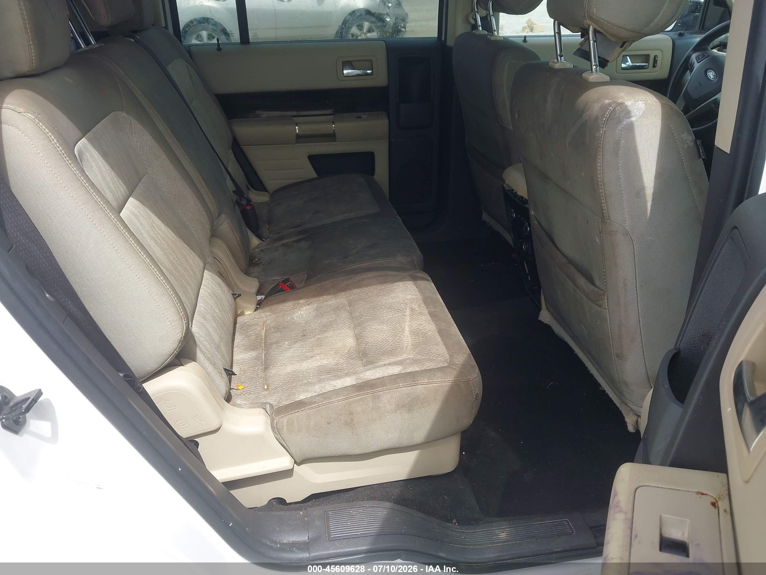 2014 Ford Flex Sel White vin: 2FMGK5C83EBD16484