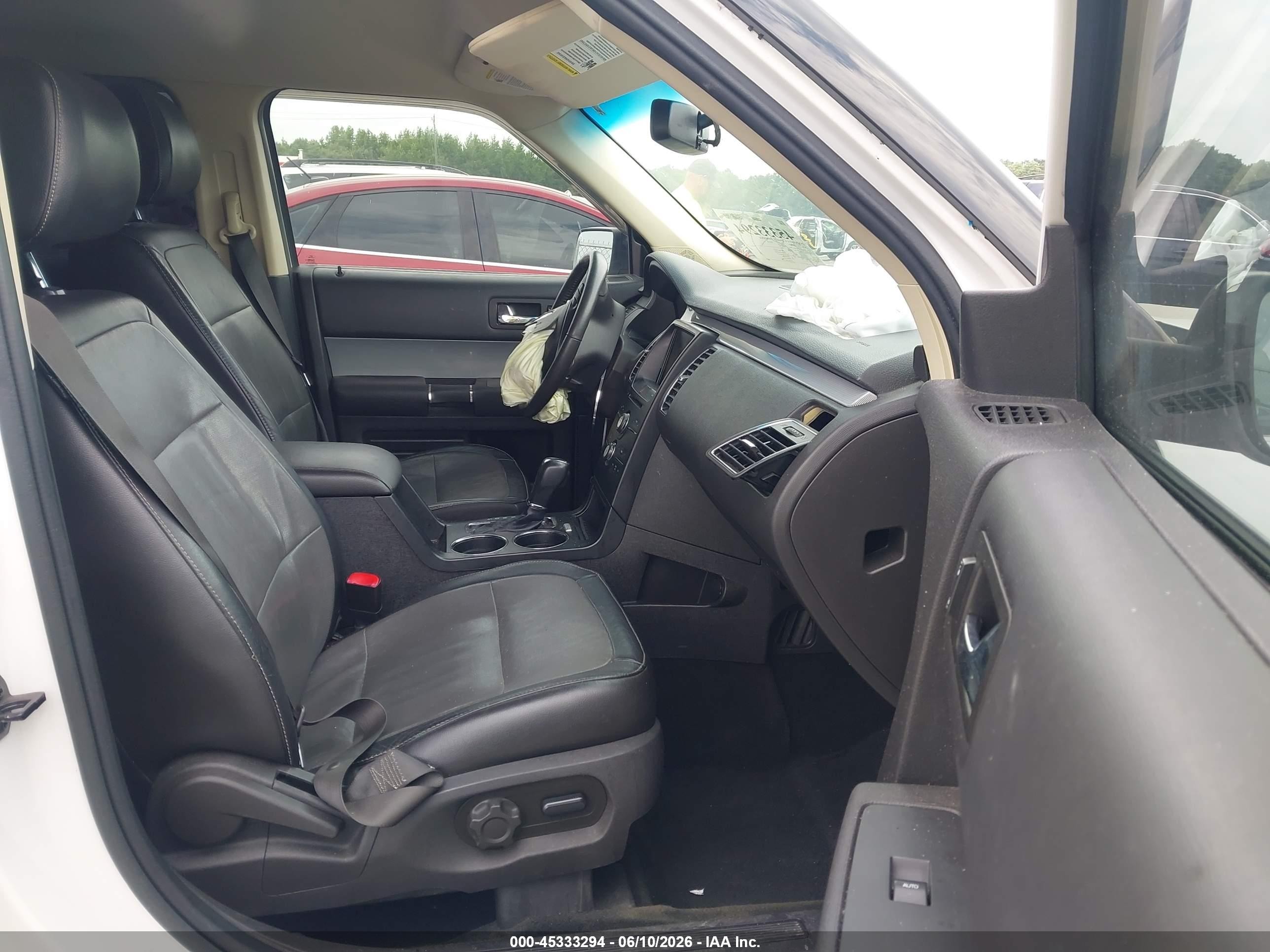2015 Ford Flex Sel White vin: 2FMGK5C83FBA15800