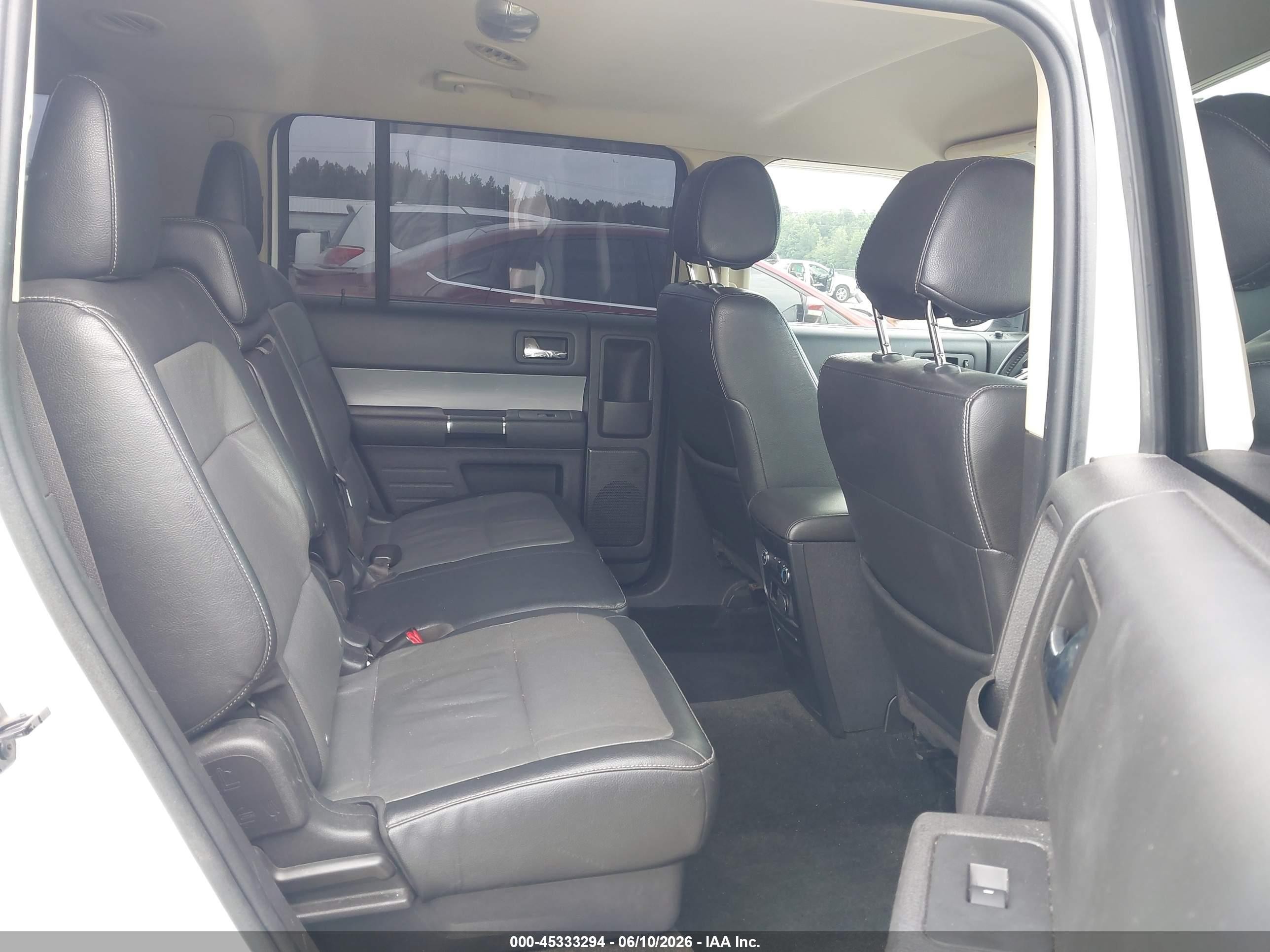 2015 Ford Flex Sel White vin: 2FMGK5C83FBA15800
