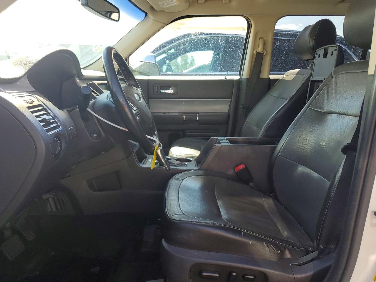 2015 Ford Flex Sel White vin: 2FMGK5C83FBA19782