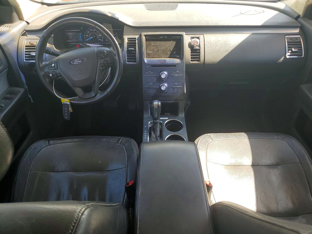 2015 Ford Flex Sel White vin: 2FMGK5C83FBA19782