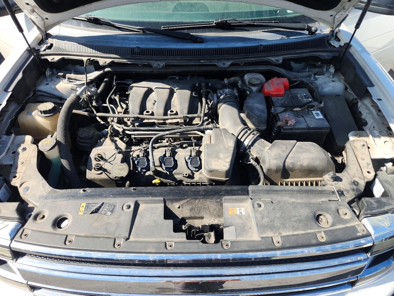 2015 Ford Flex Sel White vin: 2FMGK5C83FBA19782