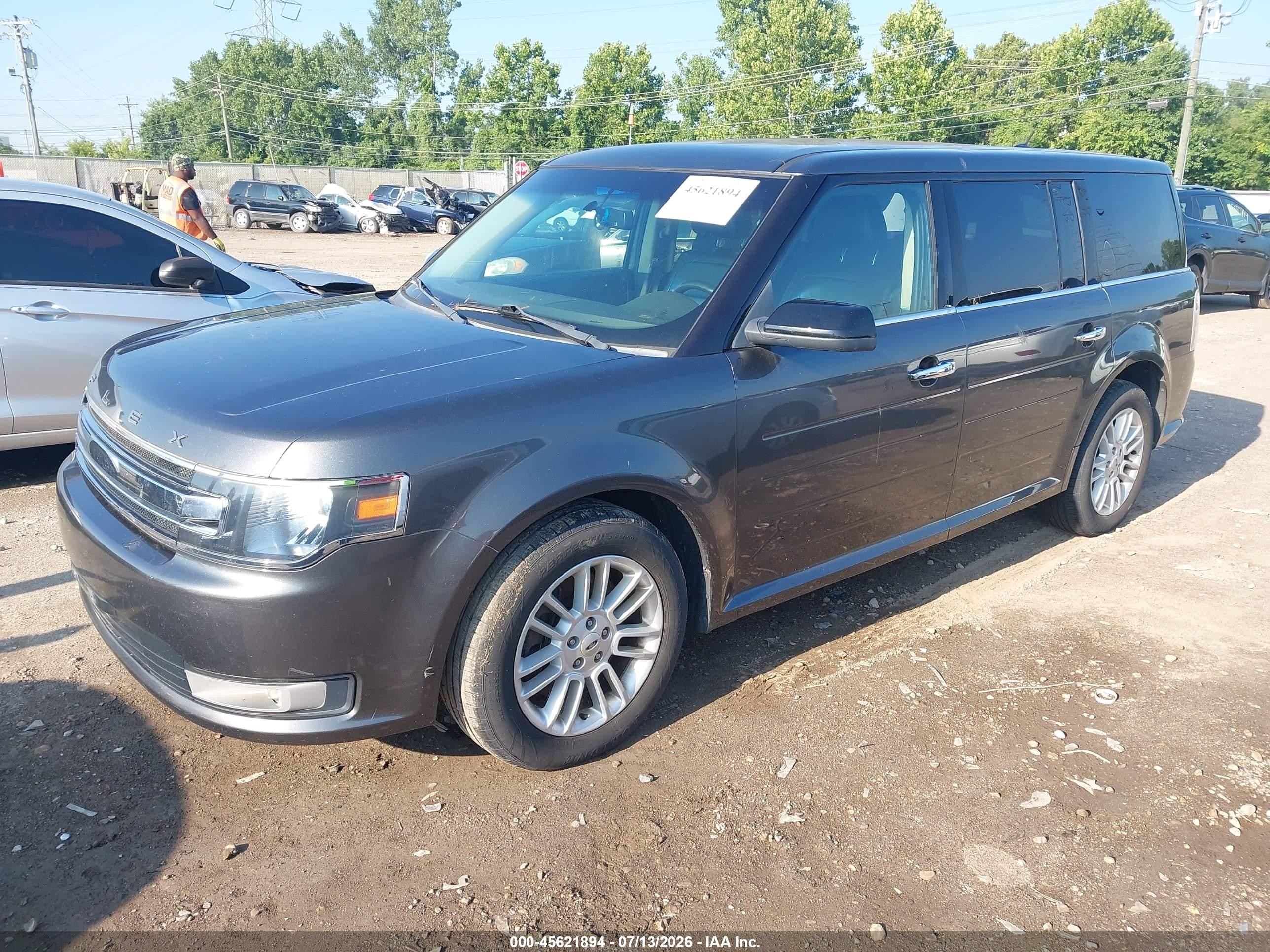 2015 Ford Flex Sel Серый vin: 2FMGK5C83FBA22682