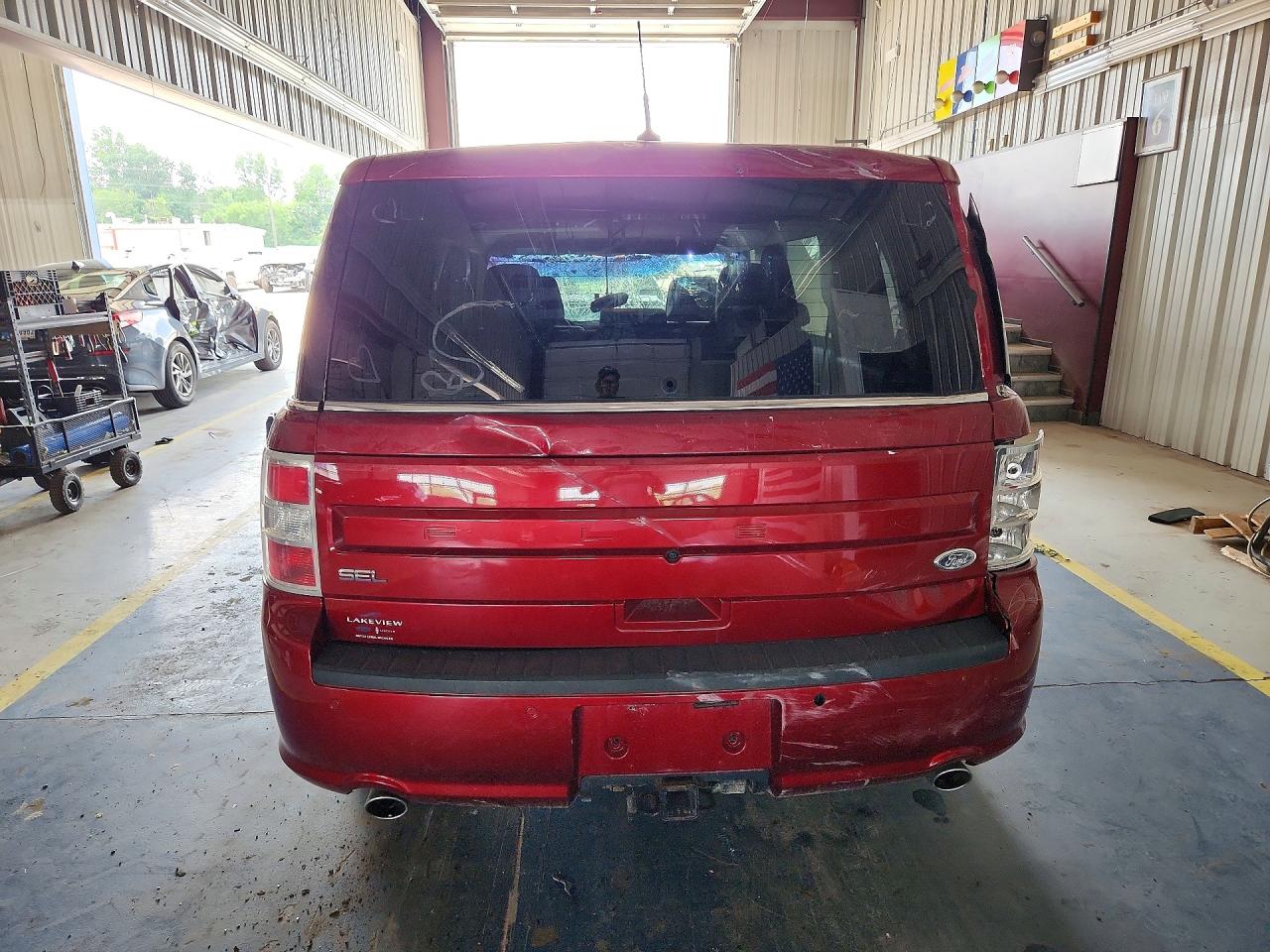 2013 Ford Flex Sel Red vin: 2FMGK5C84DBD17920