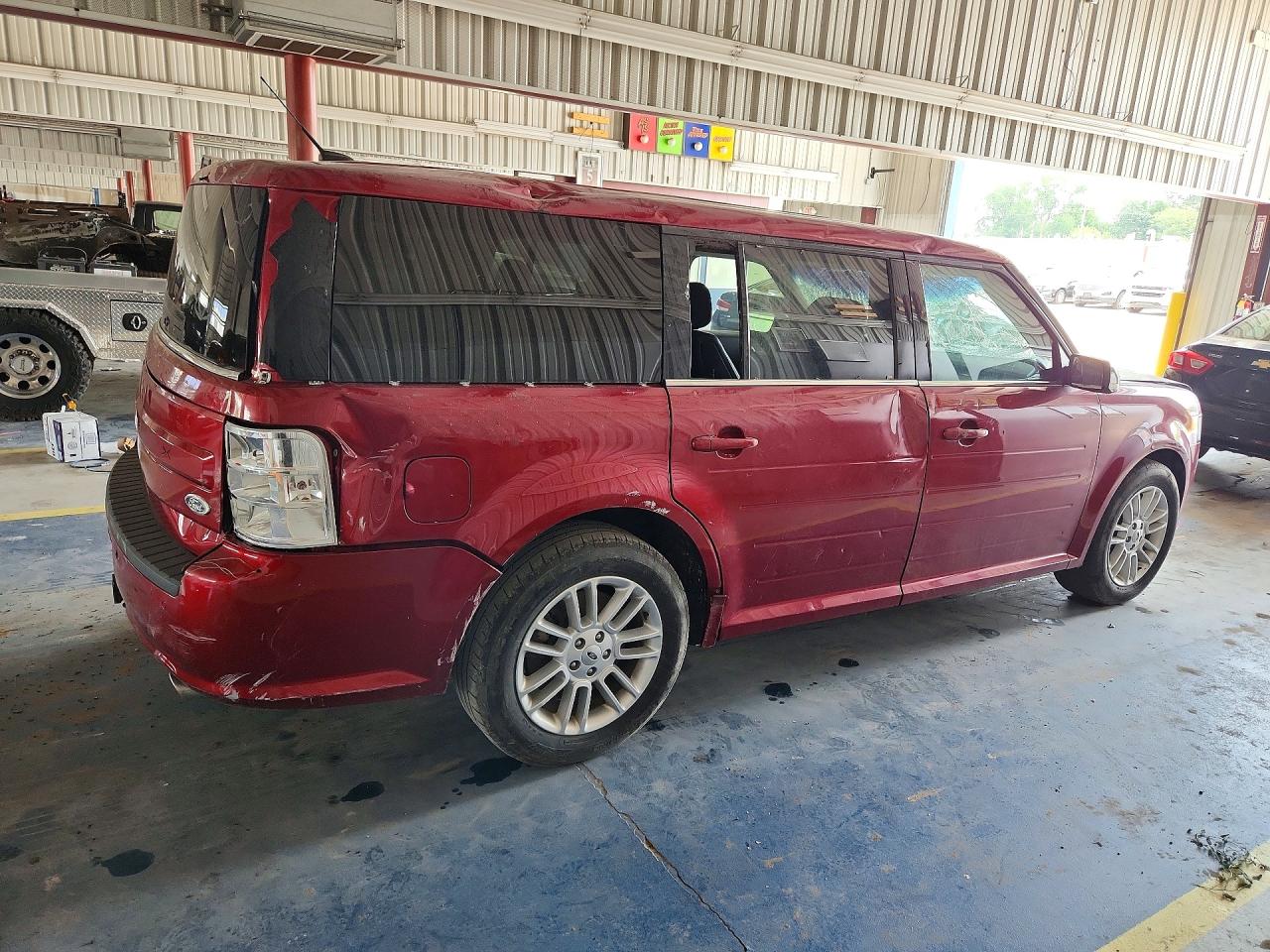 2013 Ford Flex Sel Red vin: 2FMGK5C84DBD17920