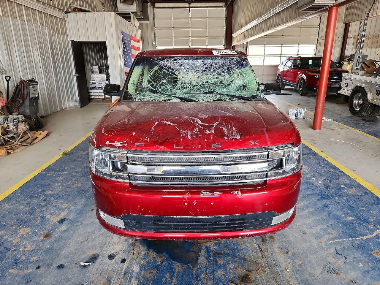 2013 Ford Flex Sel Red vin: 2FMGK5C84DBD17920