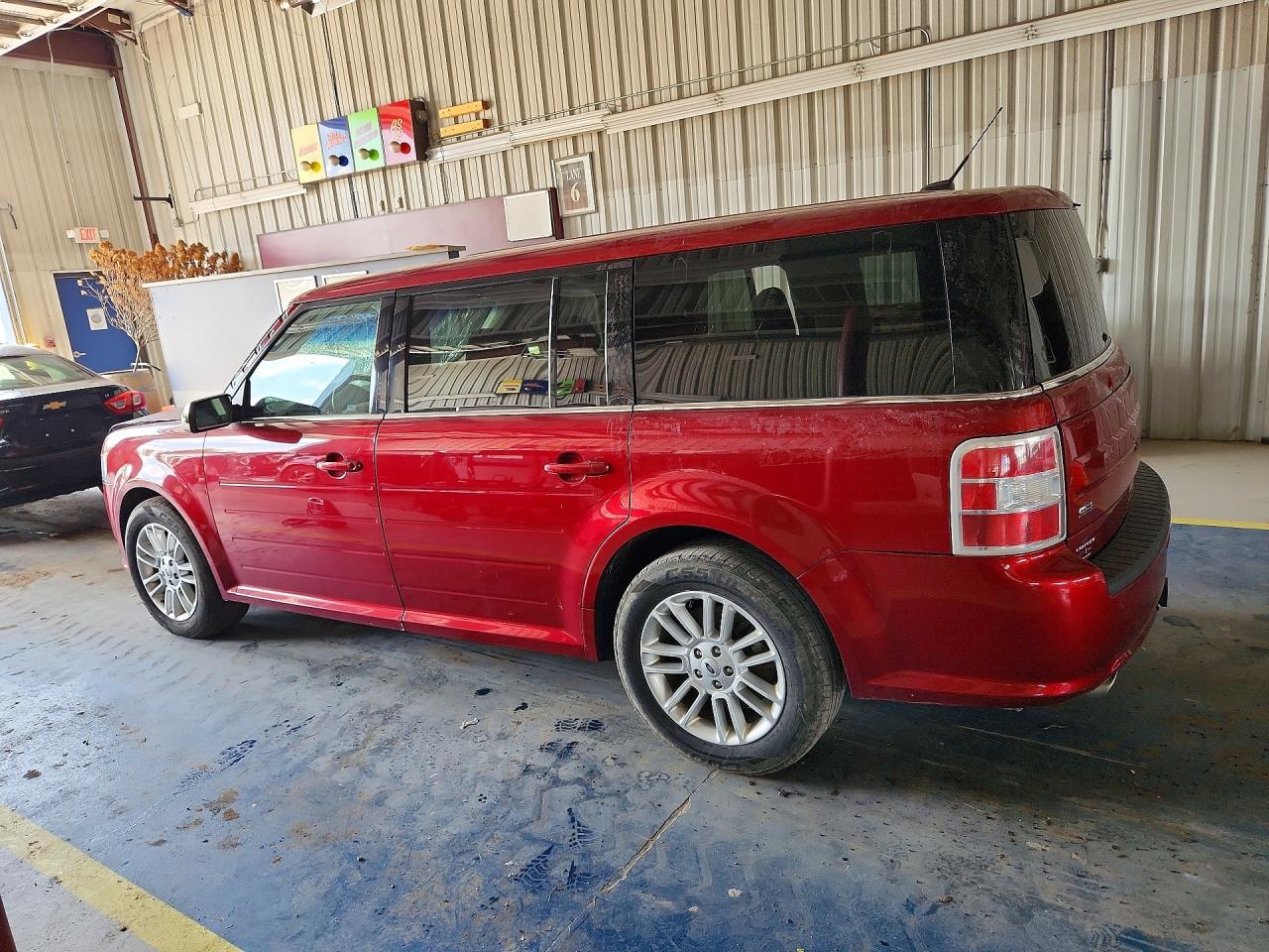 2013 Ford Flex Sel Red vin: 2FMGK5C84DBD17920