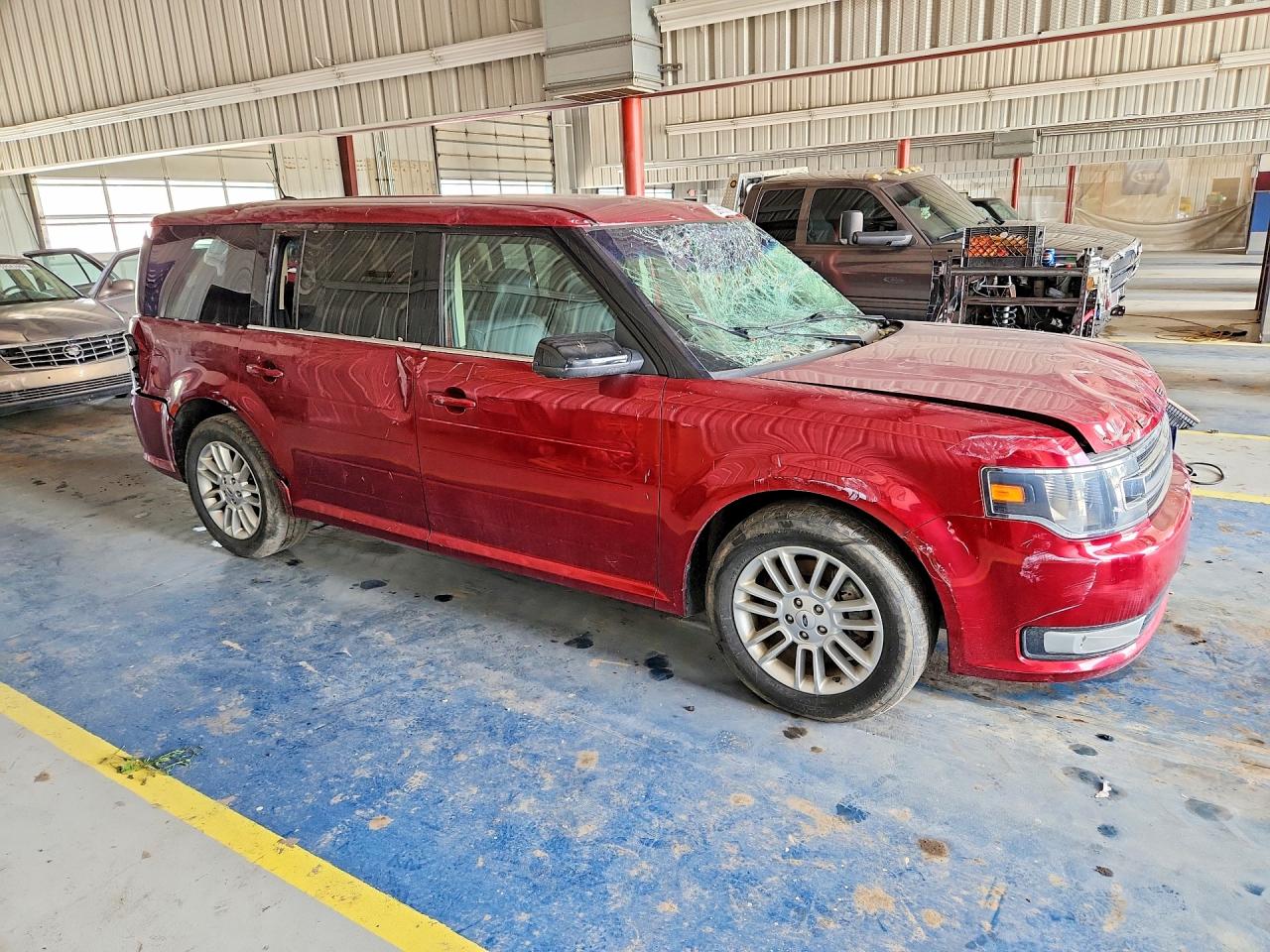 2013 Ford Flex Sel Red vin: 2FMGK5C84DBD17920