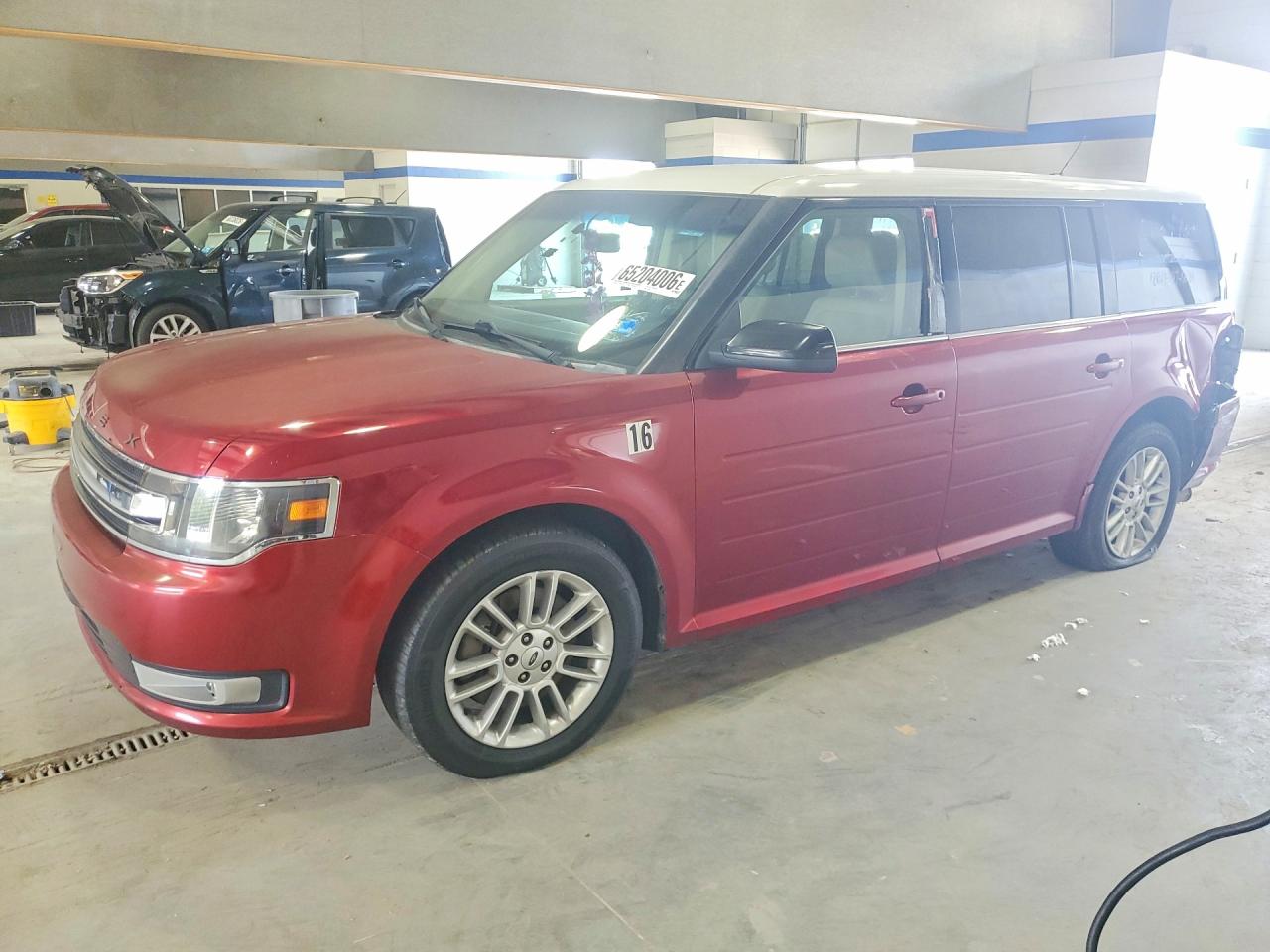 2013 Ford Flex Sel Red vin: 2FMGK5C84DBD35639