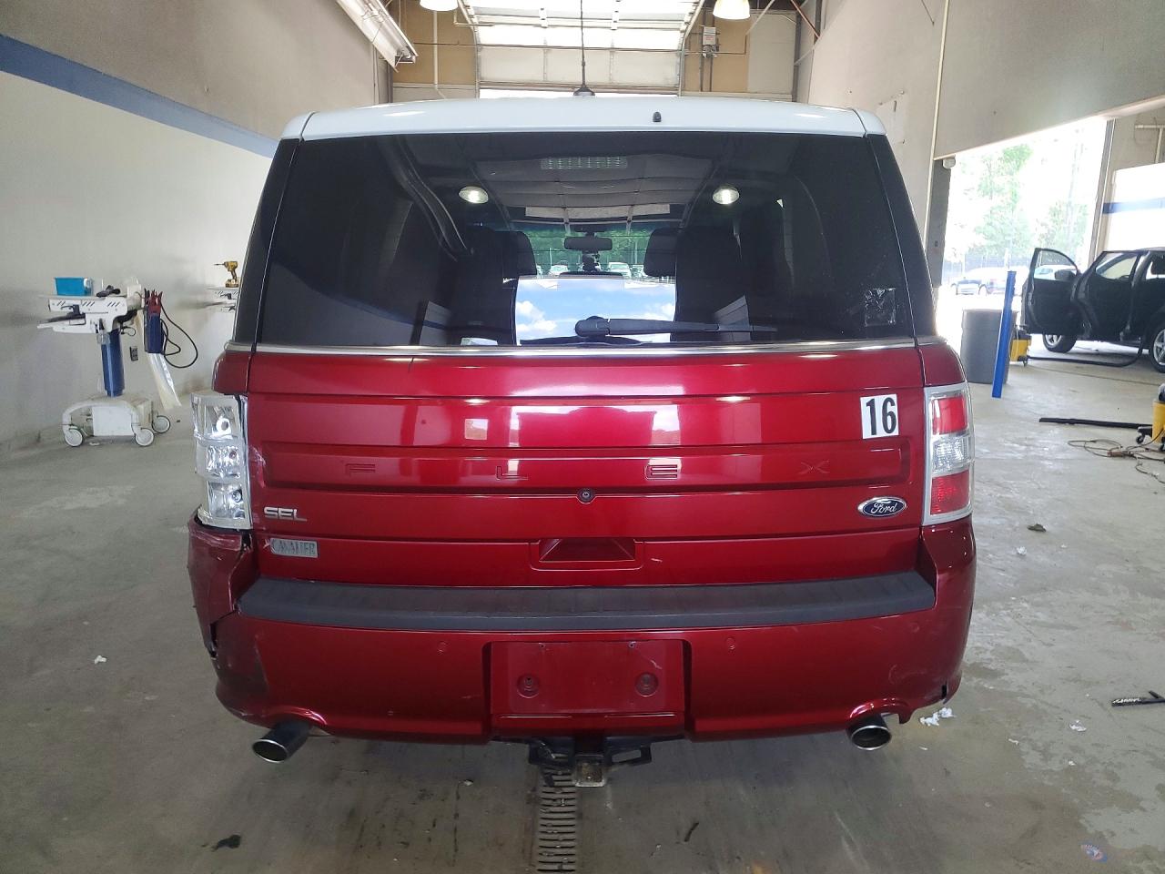 2013 Ford Flex Sel Red vin: 2FMGK5C84DBD35639