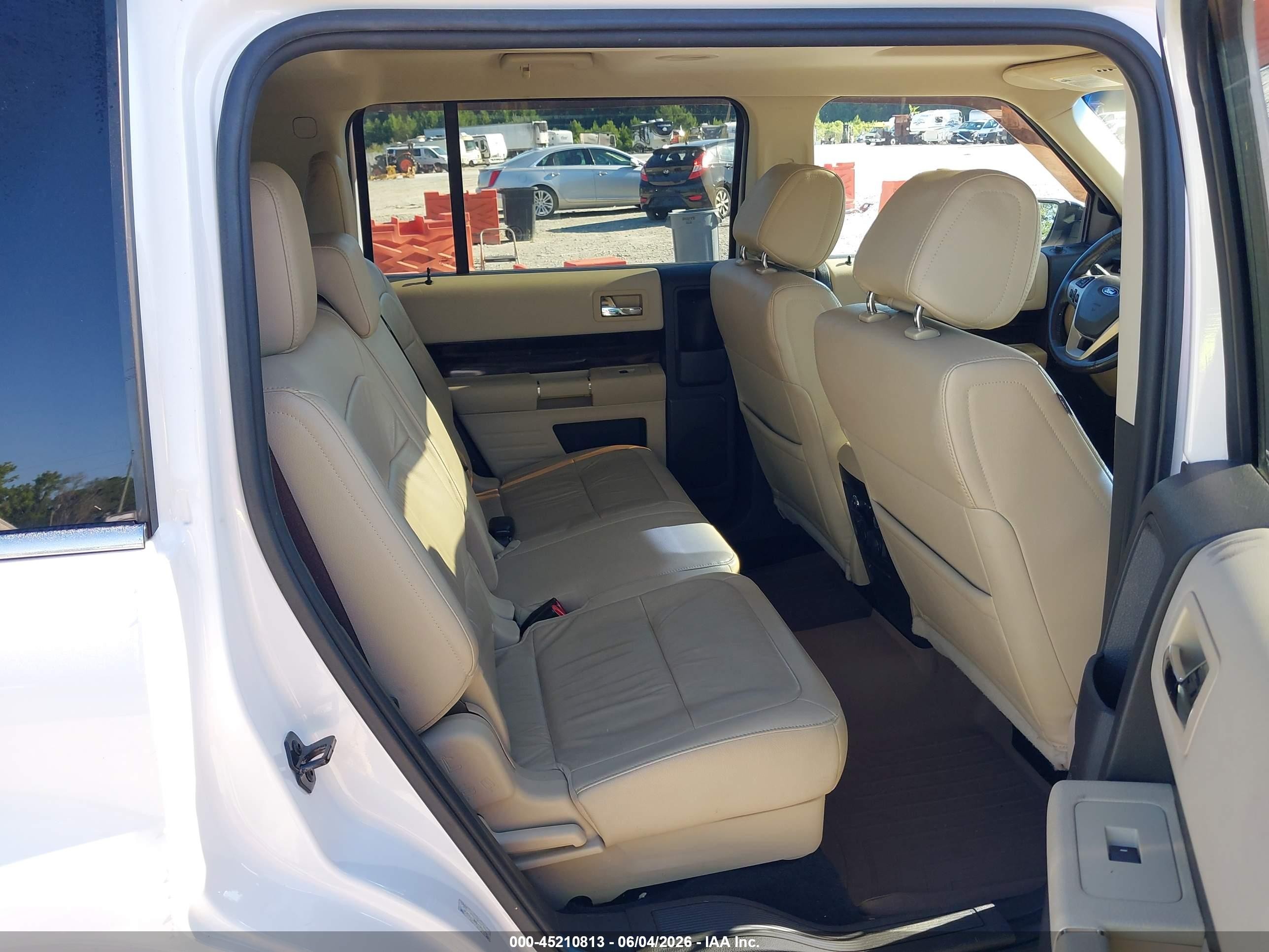 2014 Ford Flex Sel White vin: 2FMGK5C84EBD05896