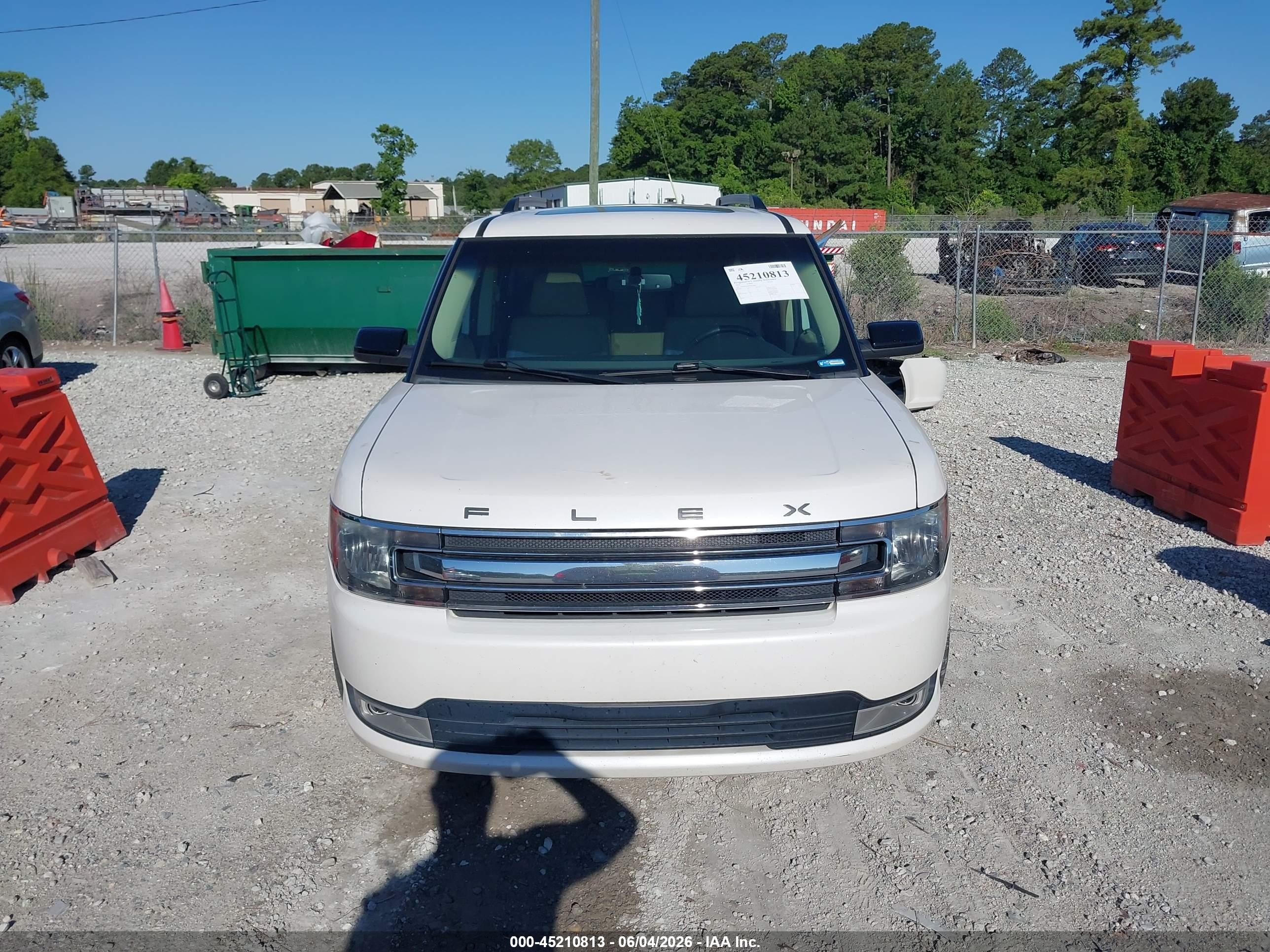 2014 Ford Flex Sel White vin: 2FMGK5C84EBD05896