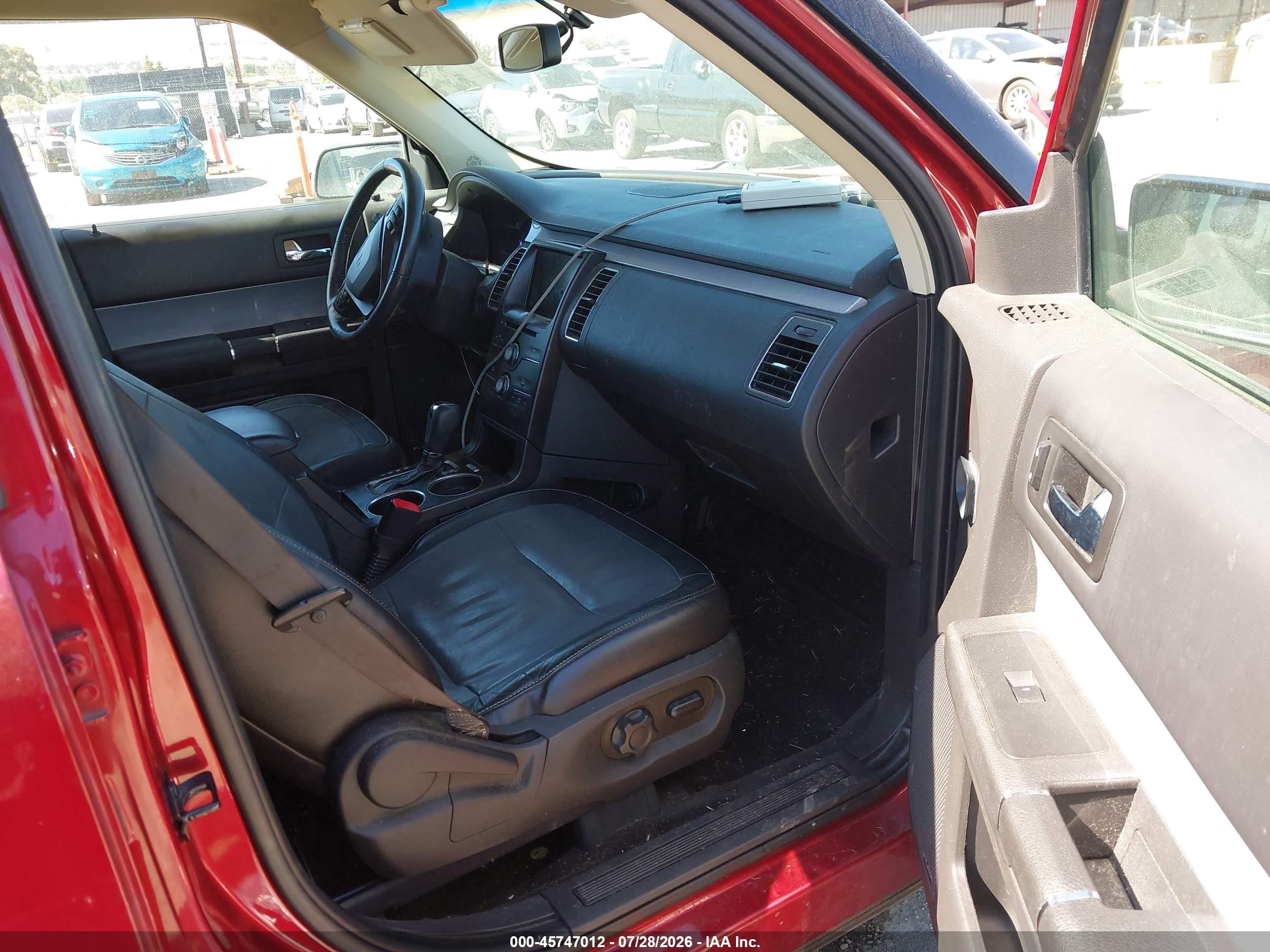 2014 Ford Flex Sel Red vin: 2FMGK5C84EBD16834