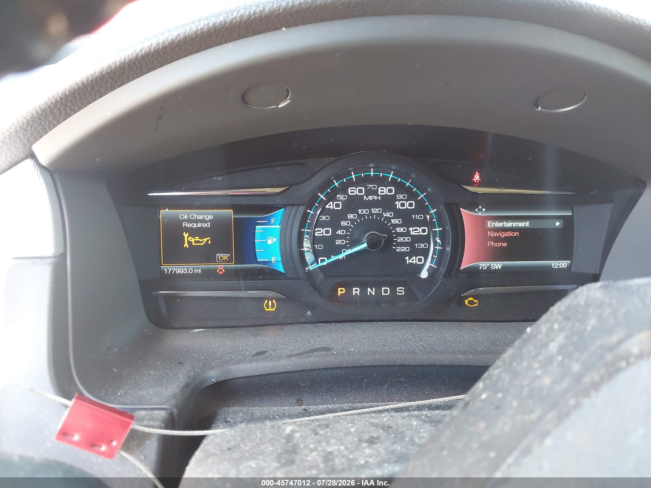 2014 Ford Flex Sel Red vin: 2FMGK5C84EBD16834