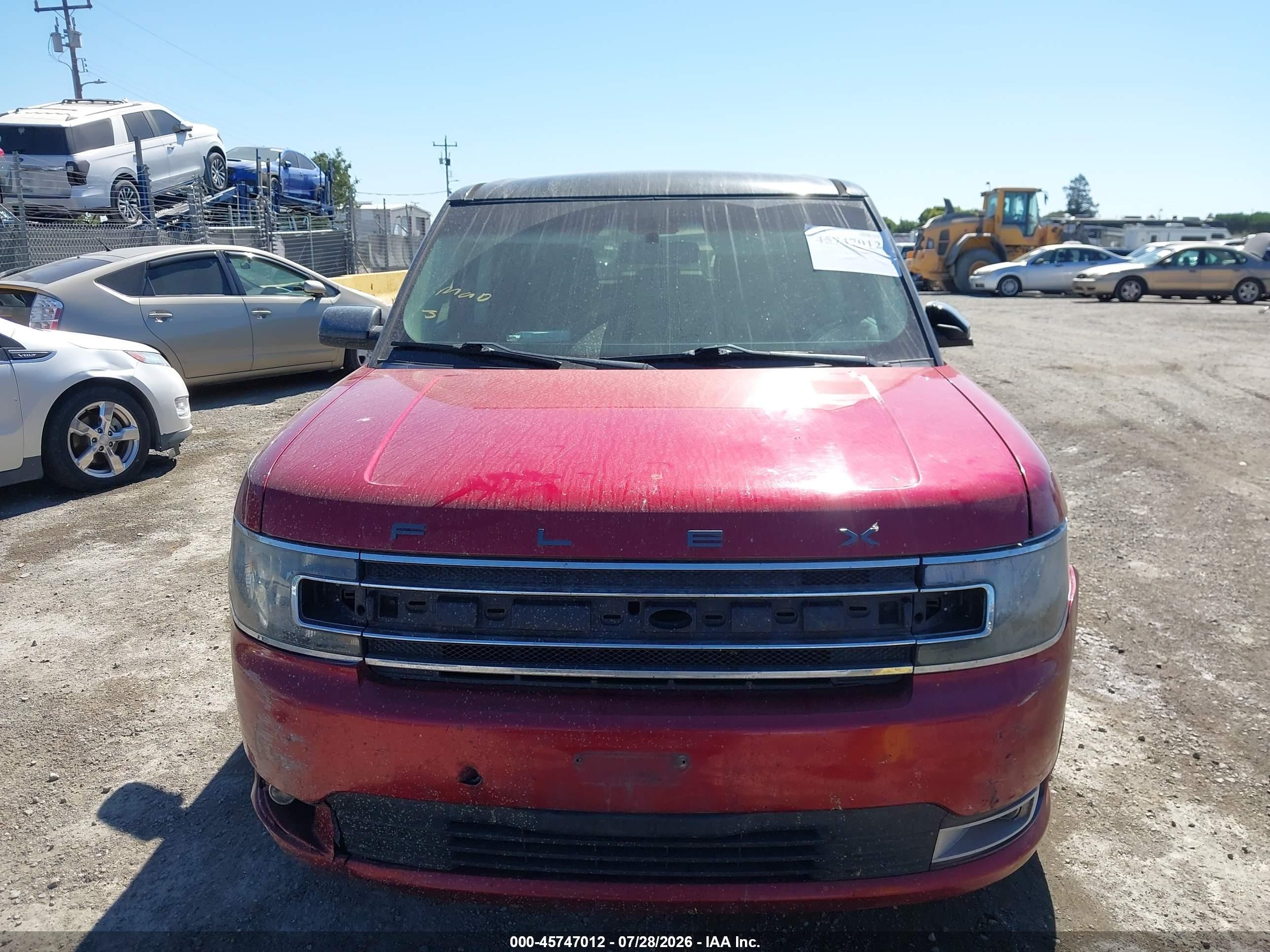 2014 Ford Flex Sel Red vin: 2FMGK5C84EBD16834