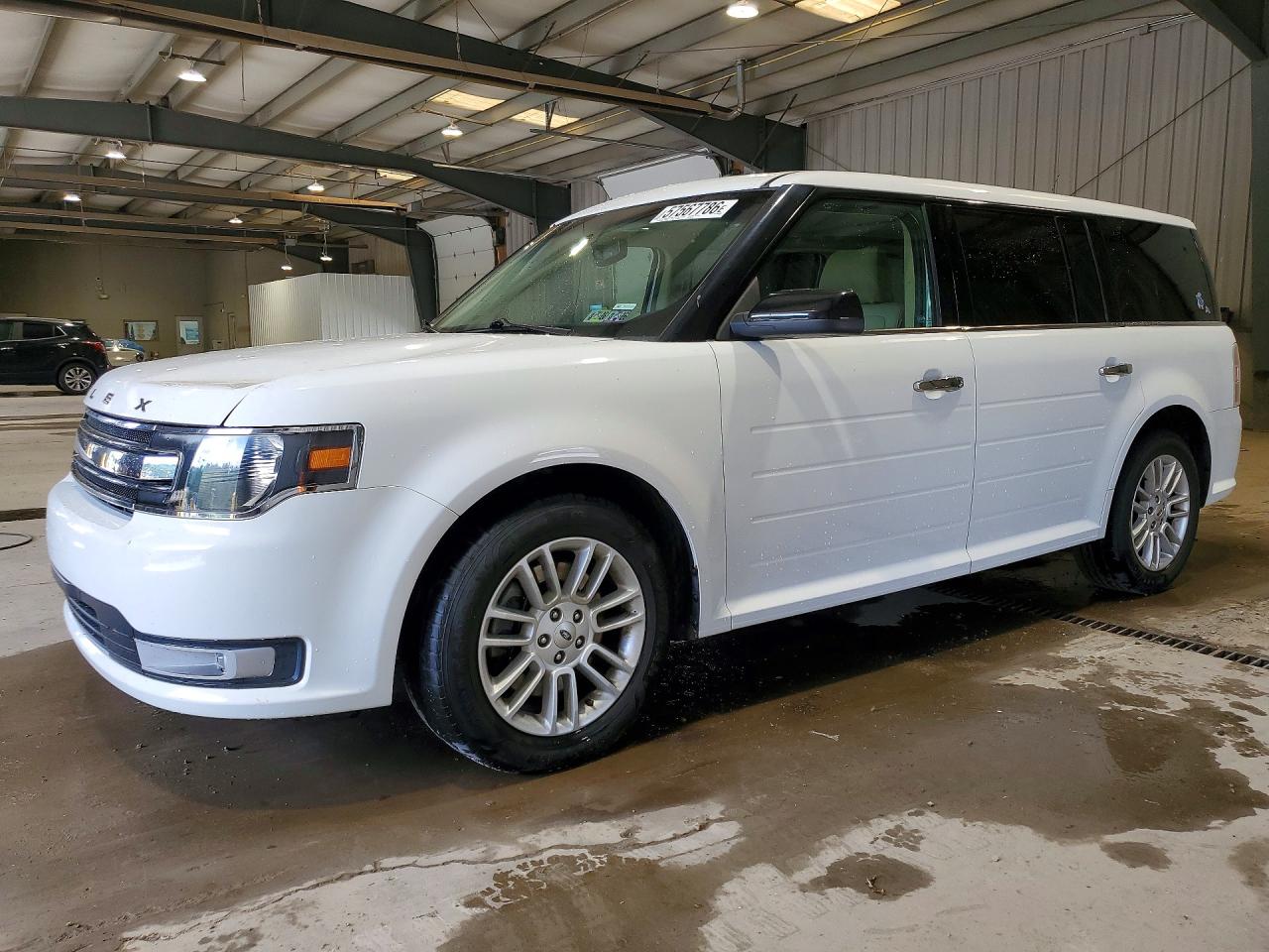 2015 Ford Flex Sel Белый vin: 2FMGK5C84FBA15210