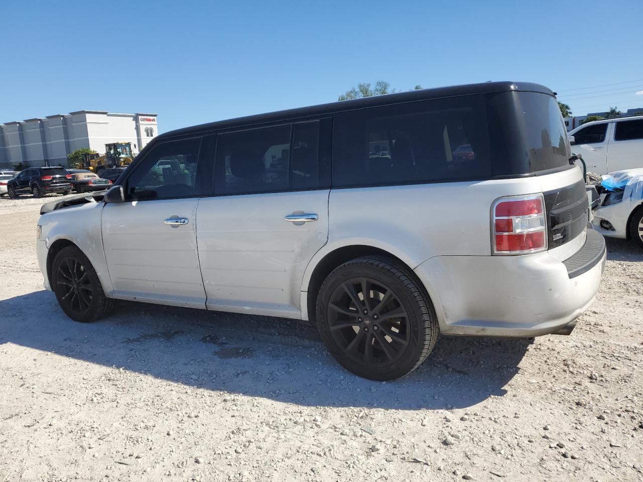2018 Ford Flex Sel White vin: 2FMGK5C84JBA22408