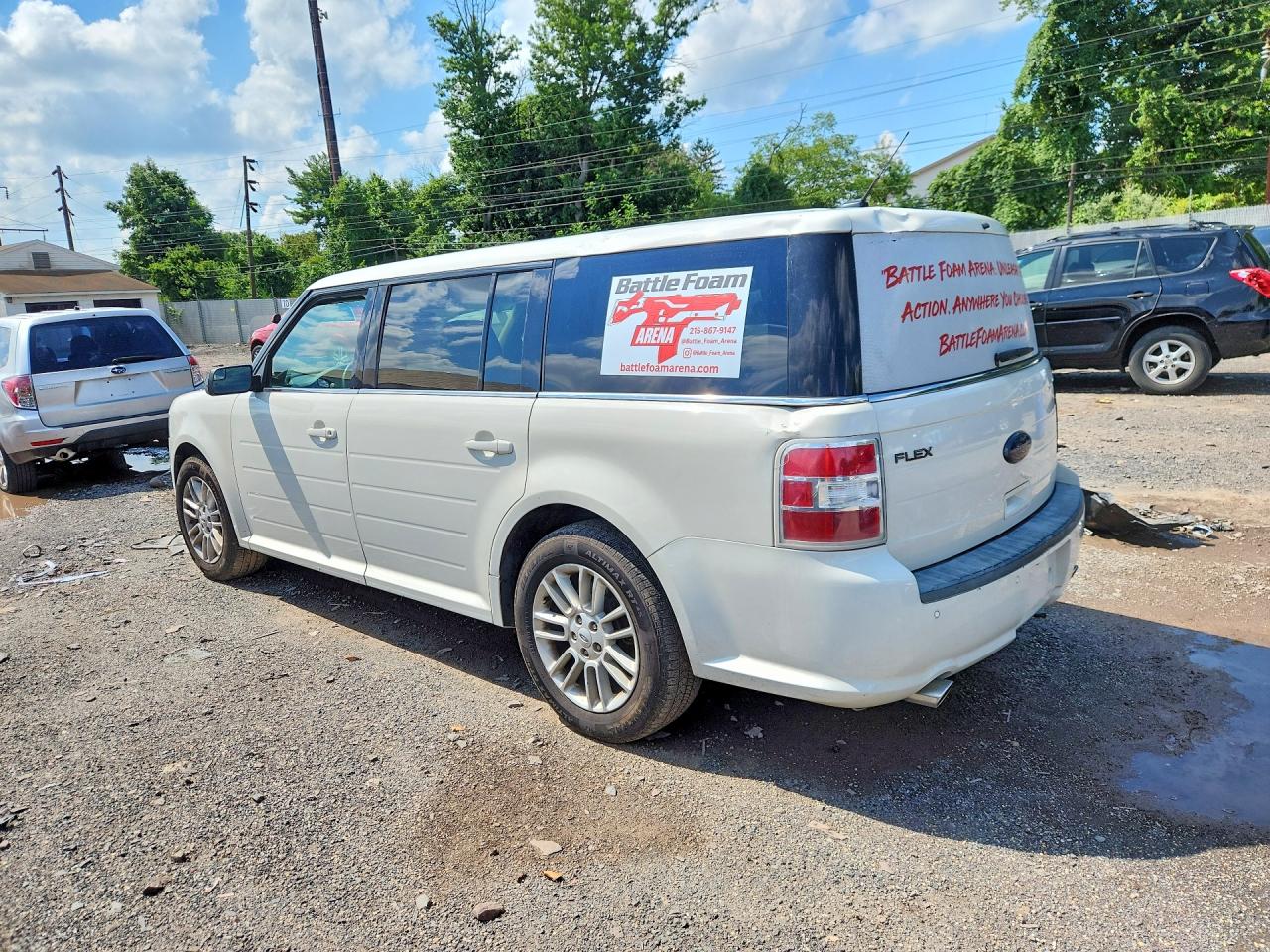 2013 Ford Flex Sel White vin: 2FMGK5C85DBD03542