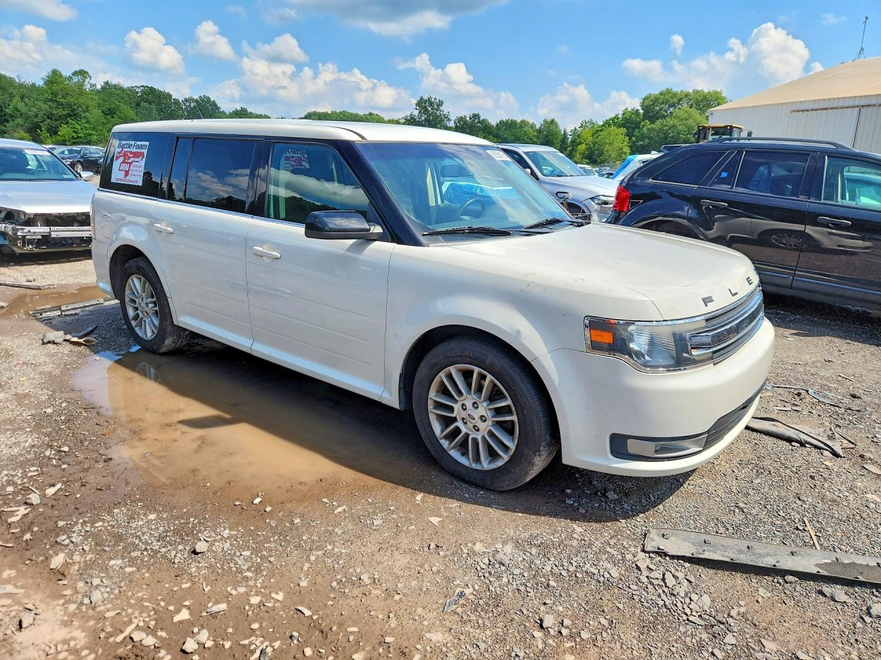 2013 Ford Flex Sel White vin: 2FMGK5C85DBD03542