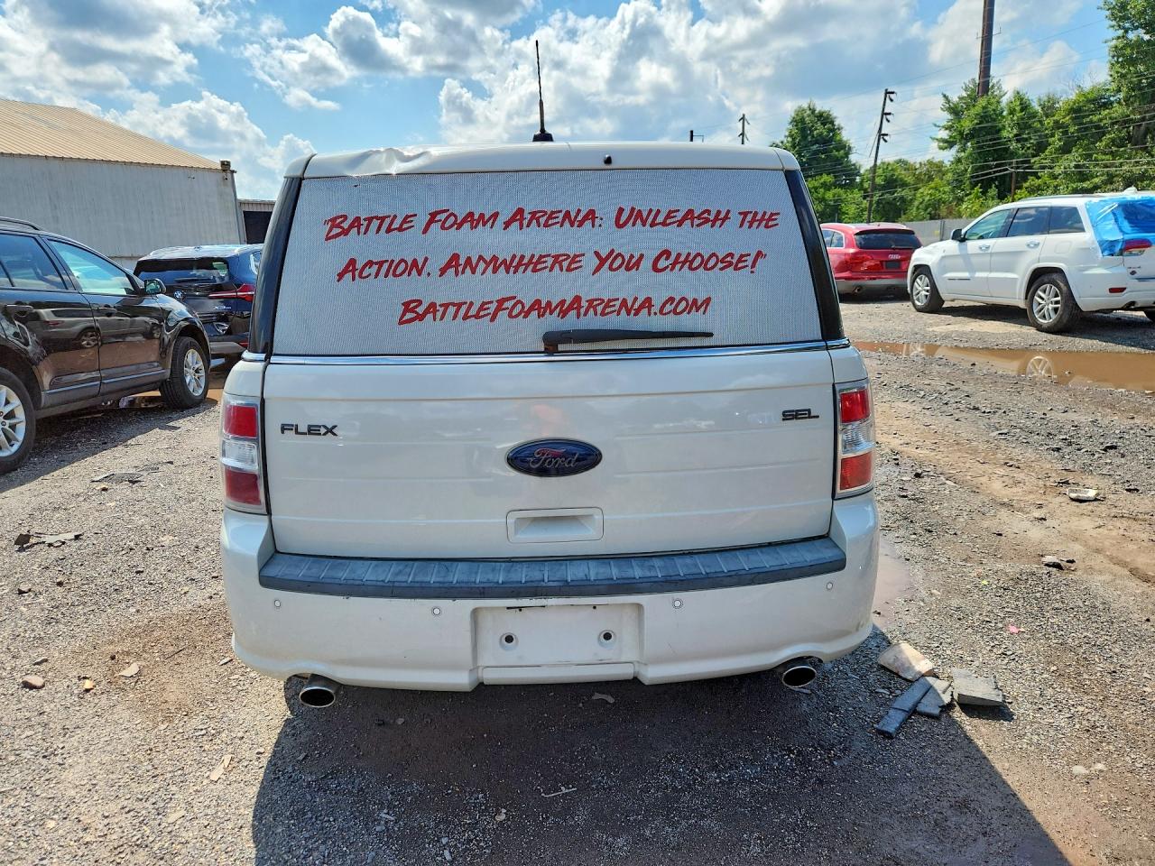 2013 Ford Flex Sel White vin: 2FMGK5C85DBD03542