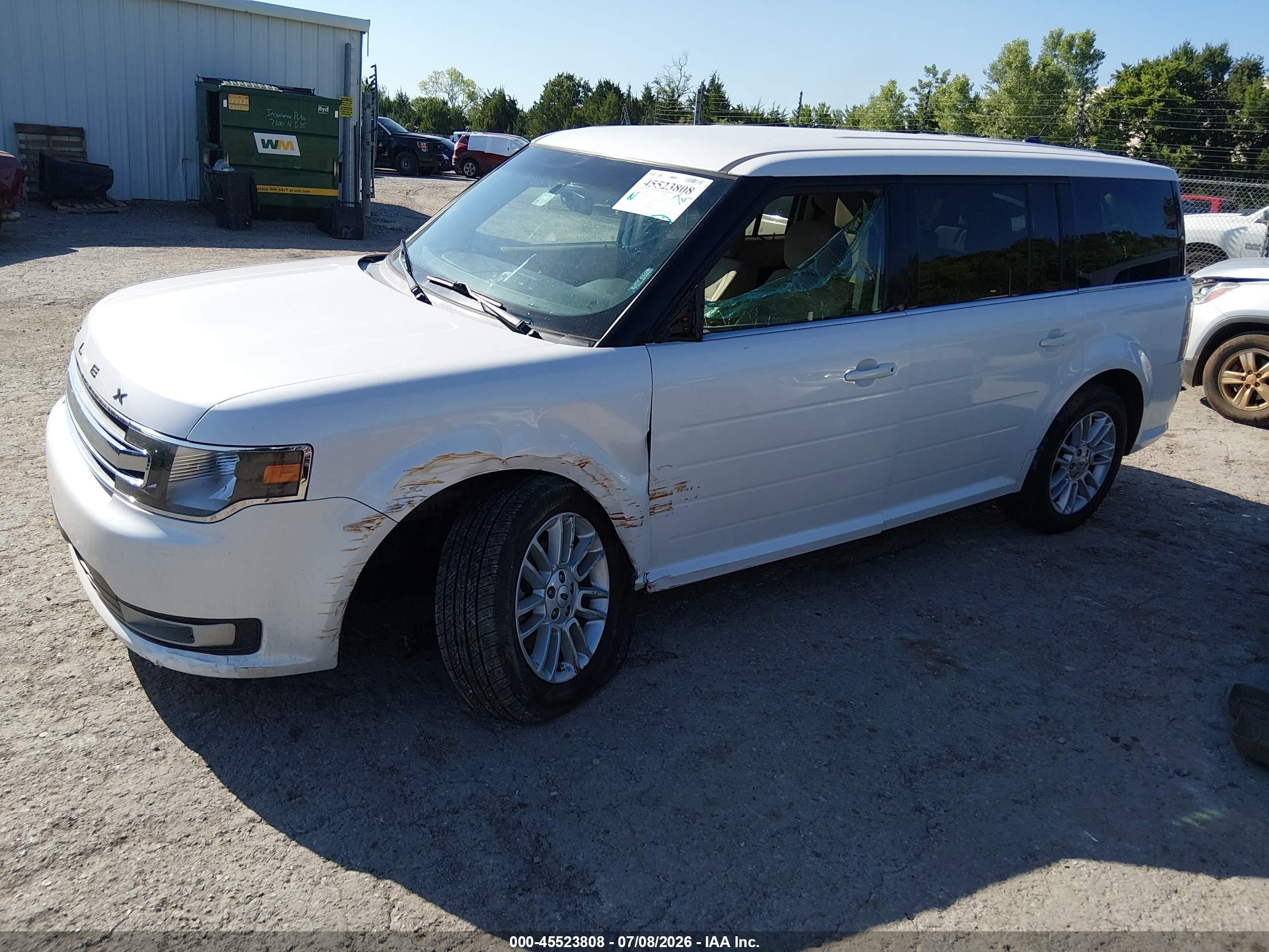 2013 Ford Flex Sel White vin: 2FMGK5C85DBD16288