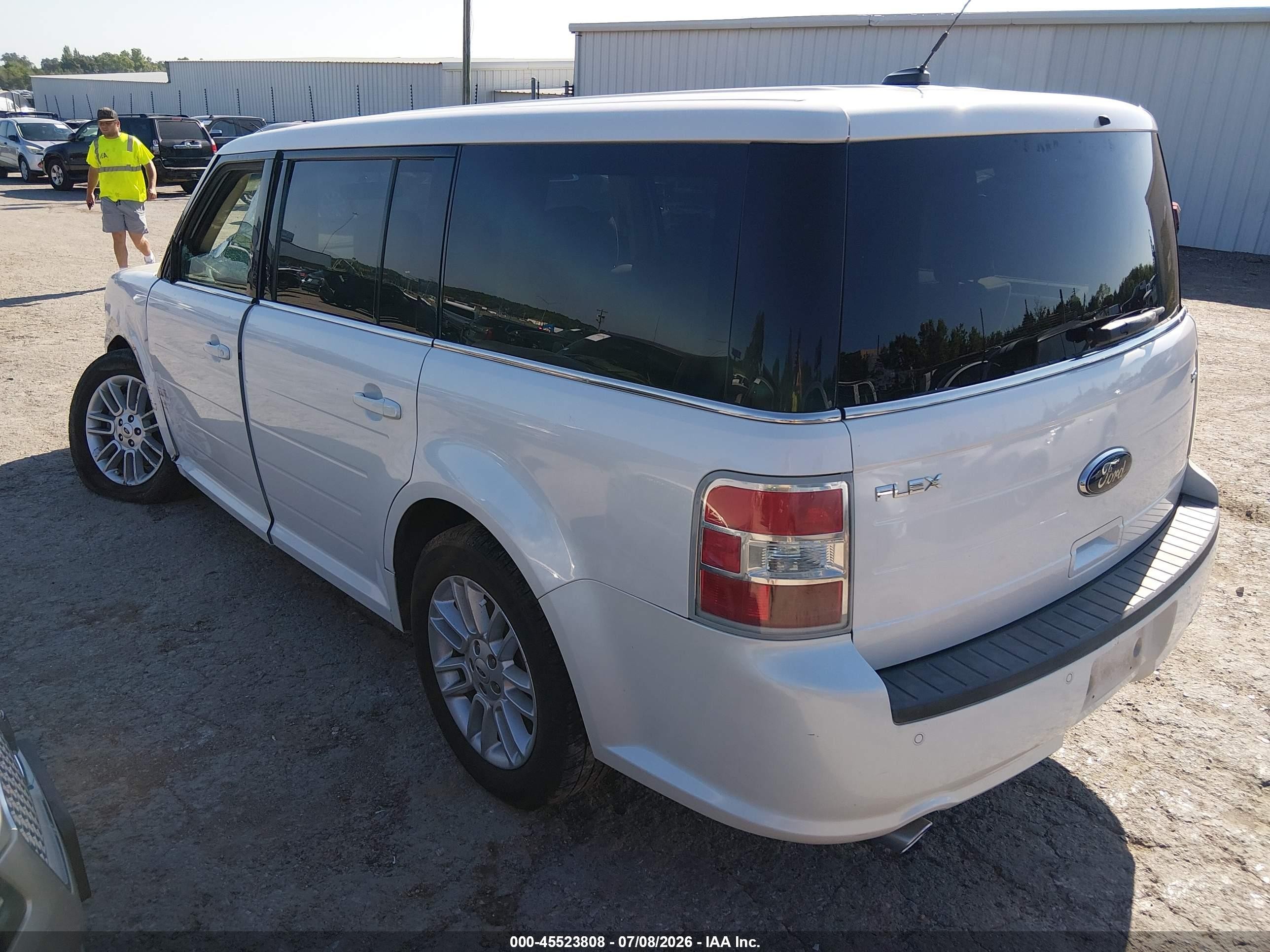2013 Ford Flex Sel White vin: 2FMGK5C85DBD16288