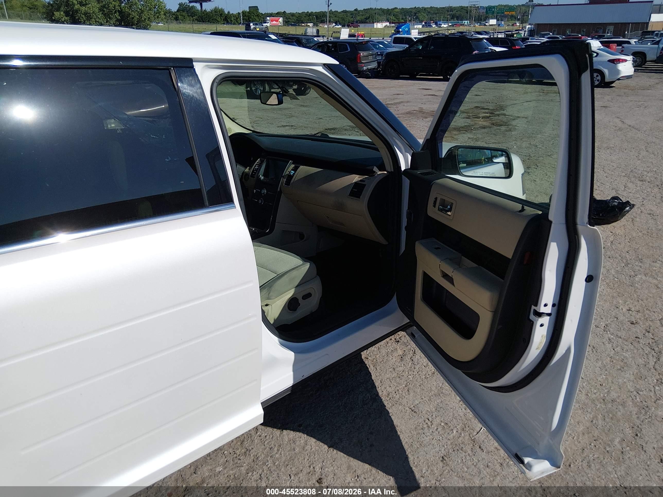 2013 Ford Flex Sel White vin: 2FMGK5C85DBD16288