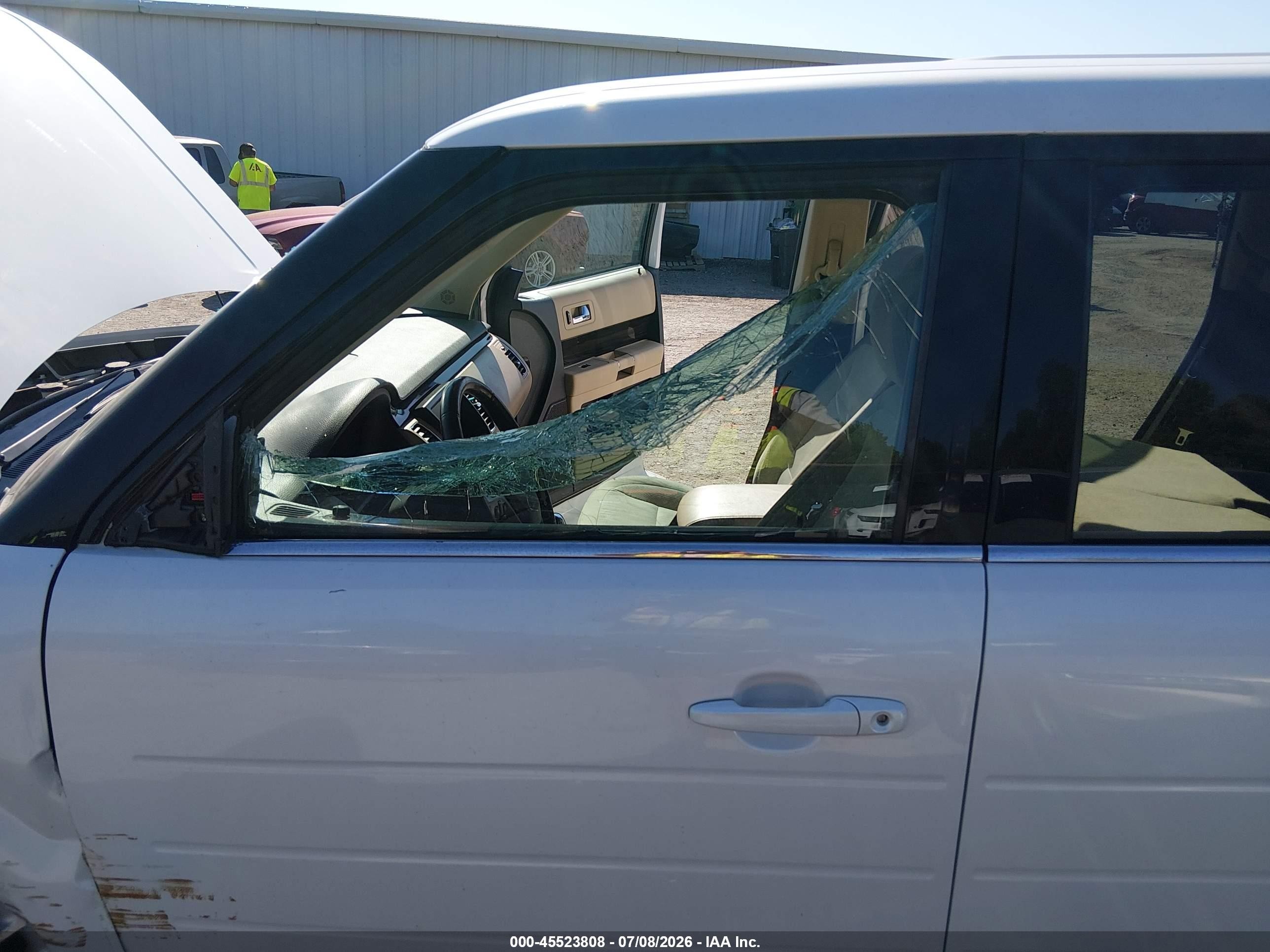 2013 Ford Flex Sel White vin: 2FMGK5C85DBD16288