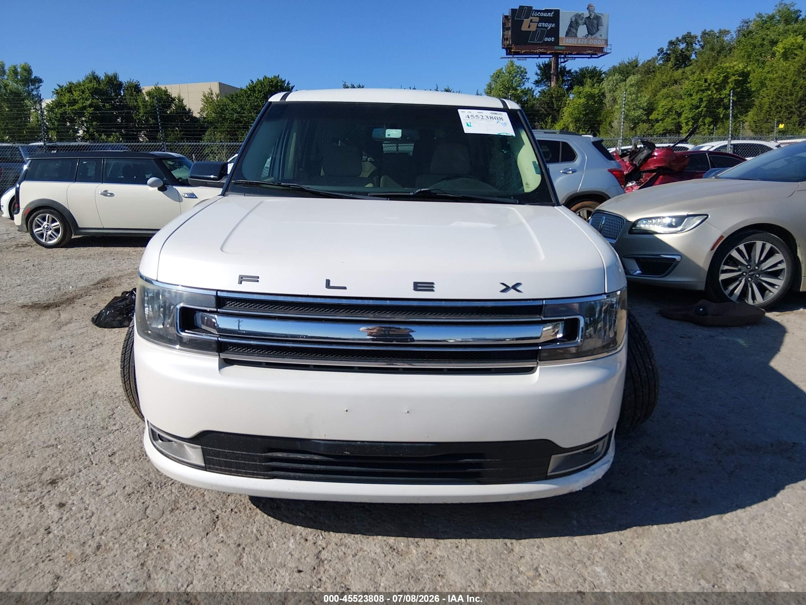 2013 Ford Flex Sel White vin: 2FMGK5C85DBD16288