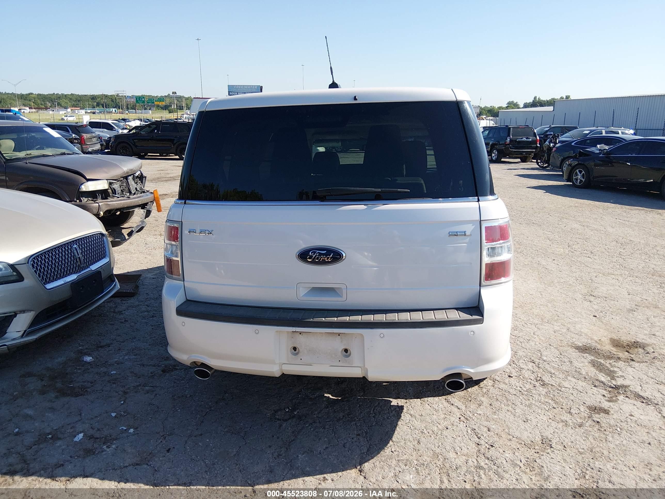 2013 Ford Flex Sel White vin: 2FMGK5C85DBD16288