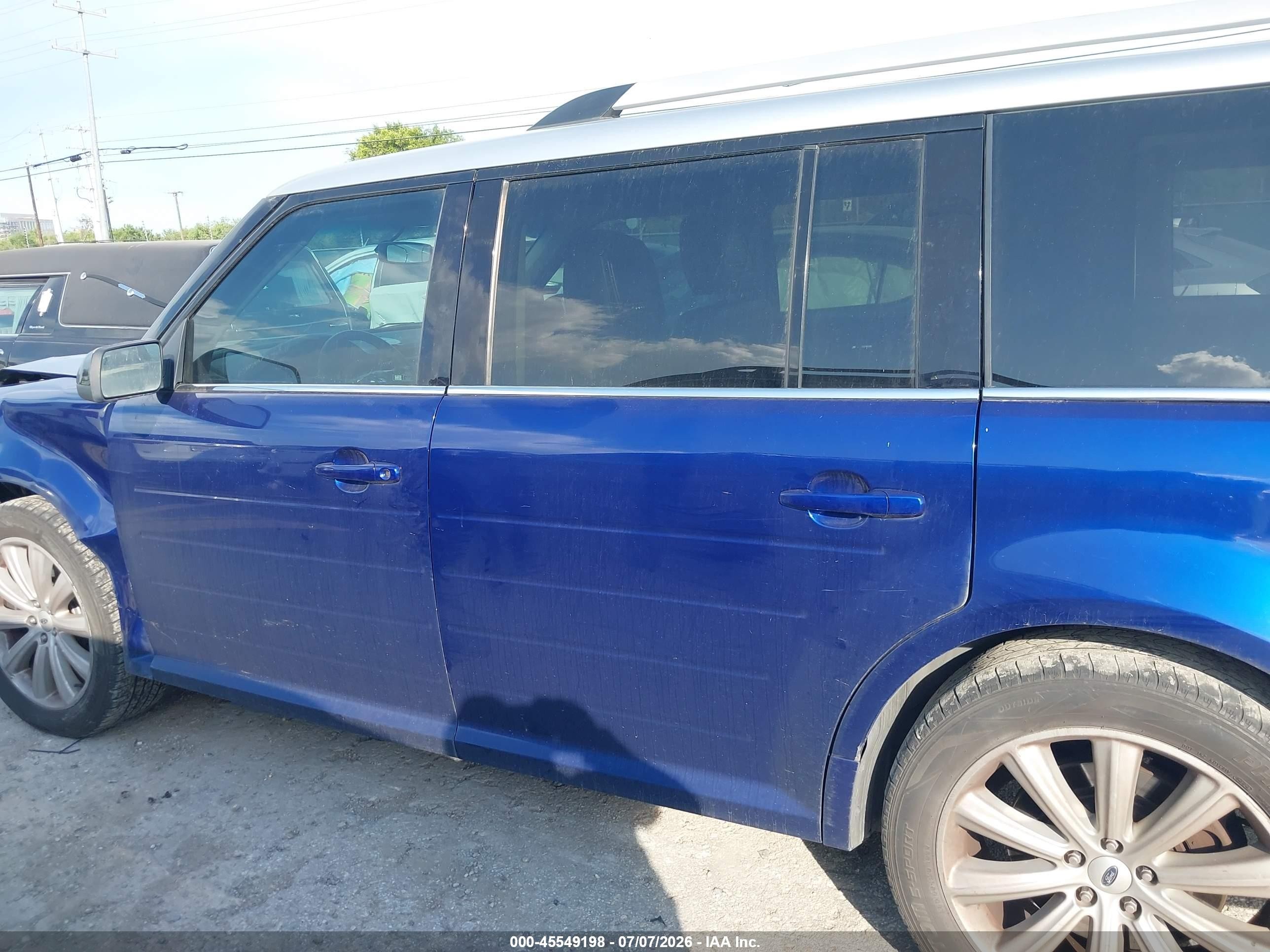 2013 Ford Flex Sel Blue vin: 2FMGK5C85DBD38226