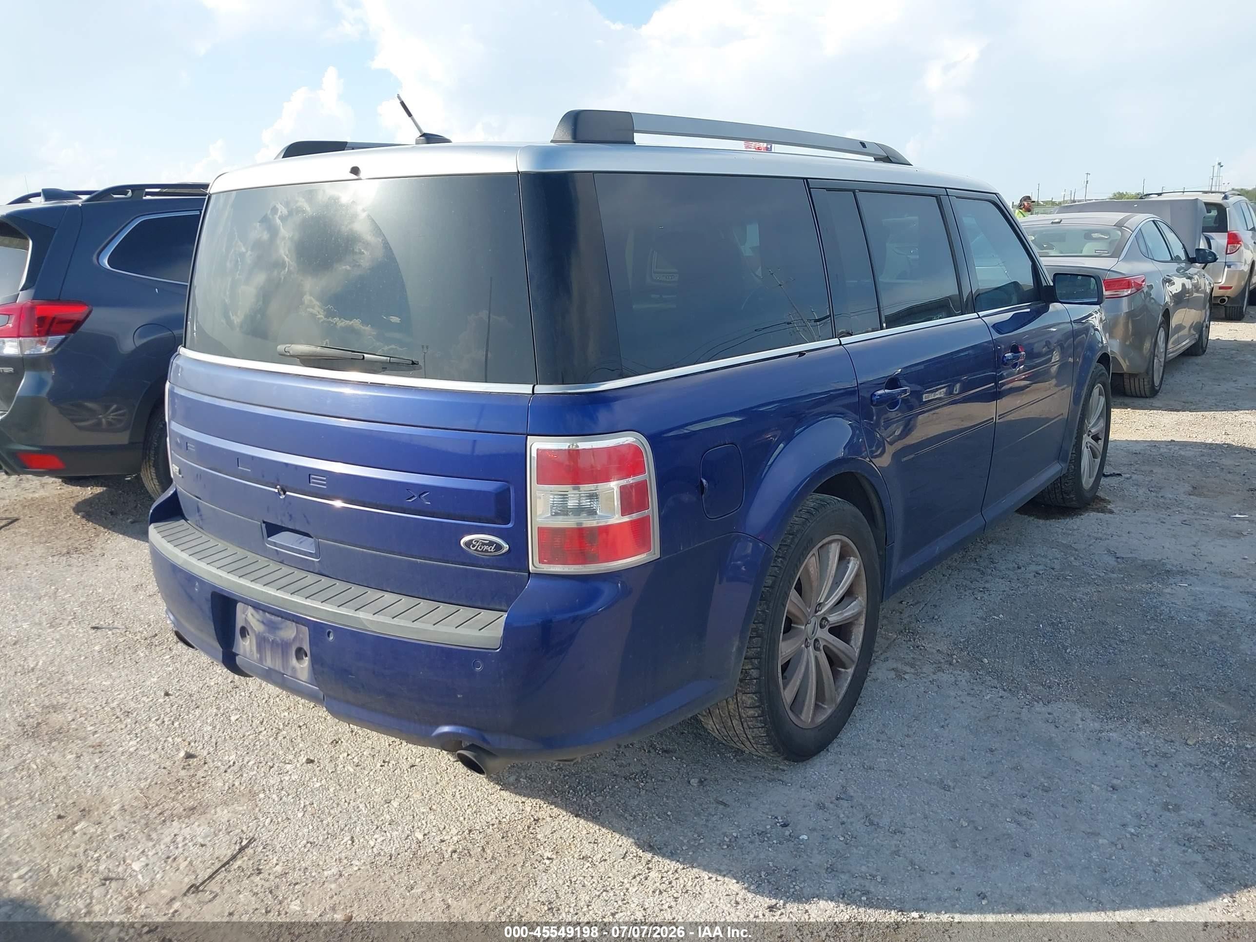 2013 Ford Flex Sel Blue vin: 2FMGK5C85DBD38226