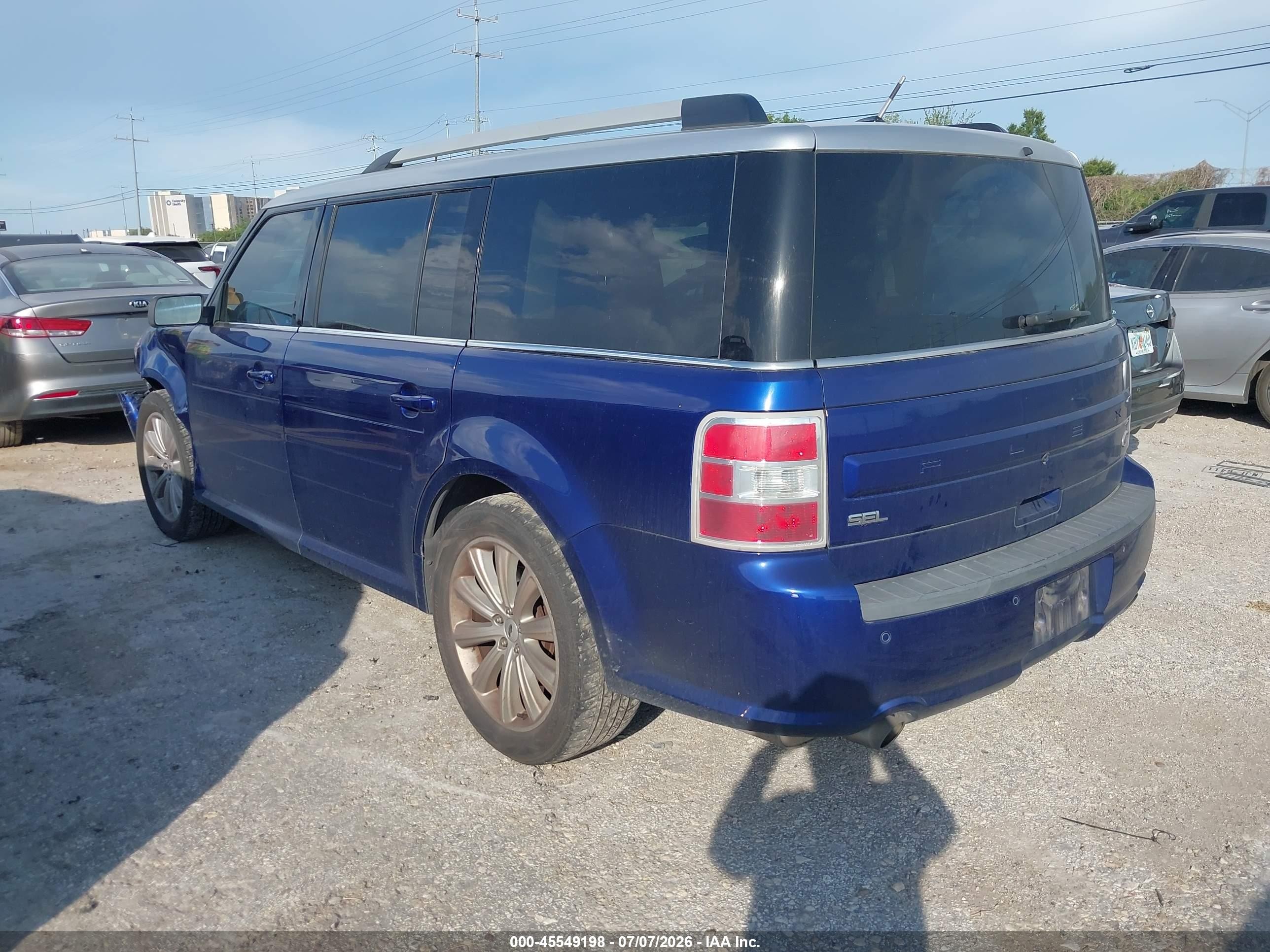 2013 Ford Flex Sel Blue vin: 2FMGK5C85DBD38226