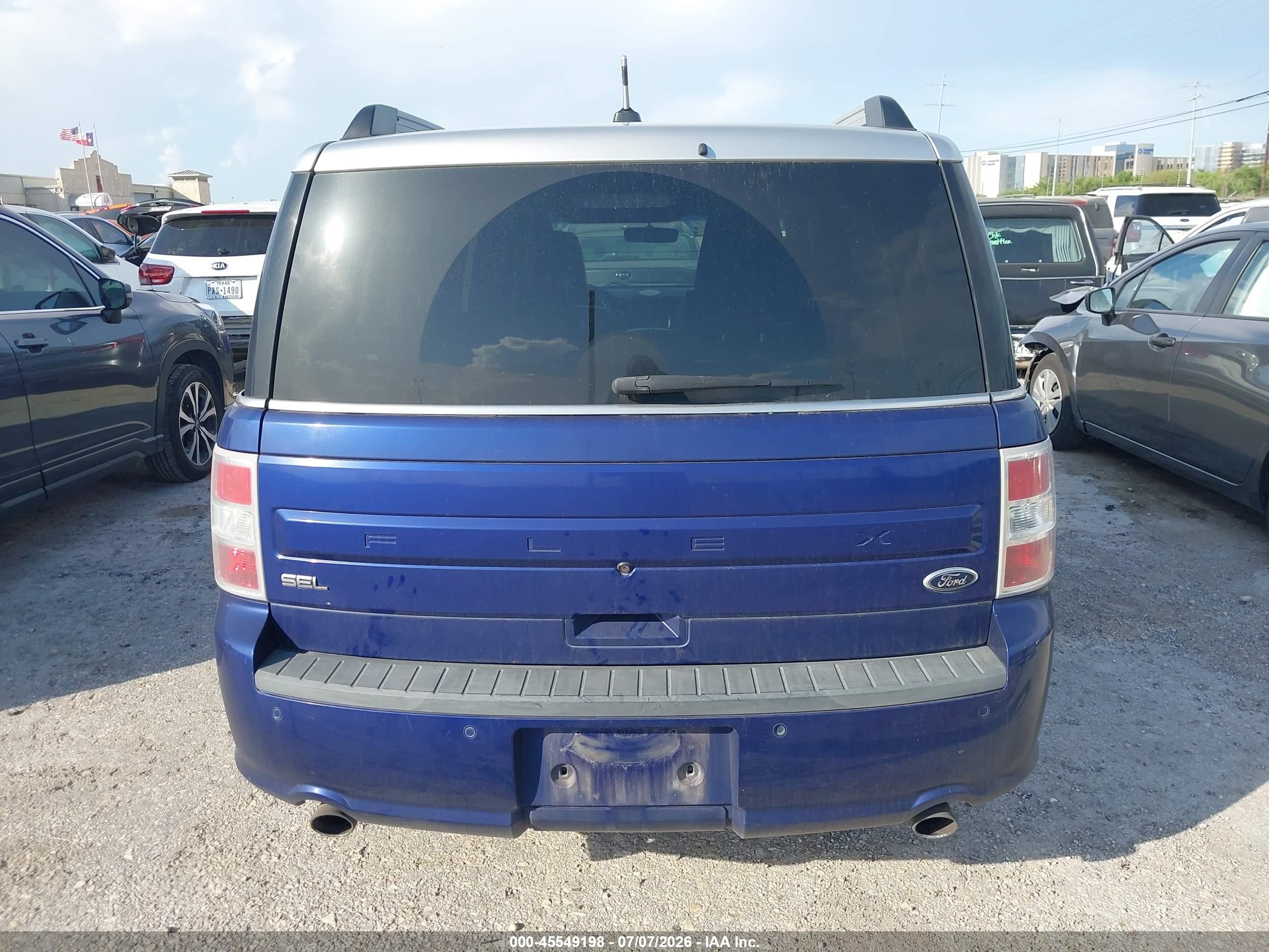 2013 Ford Flex Sel Blue vin: 2FMGK5C85DBD38226