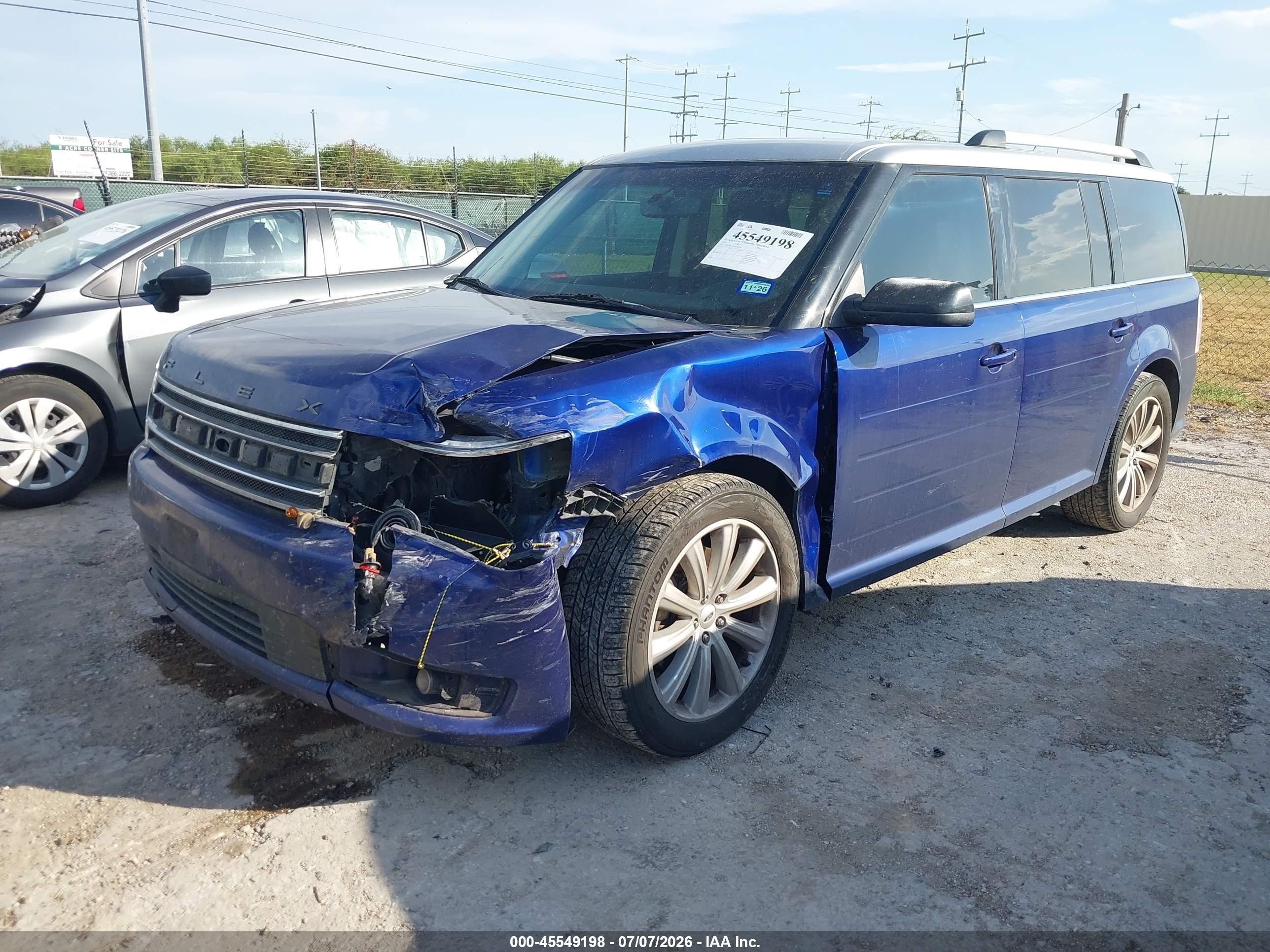 2013 Ford Flex Sel Blue vin: 2FMGK5C85DBD38226