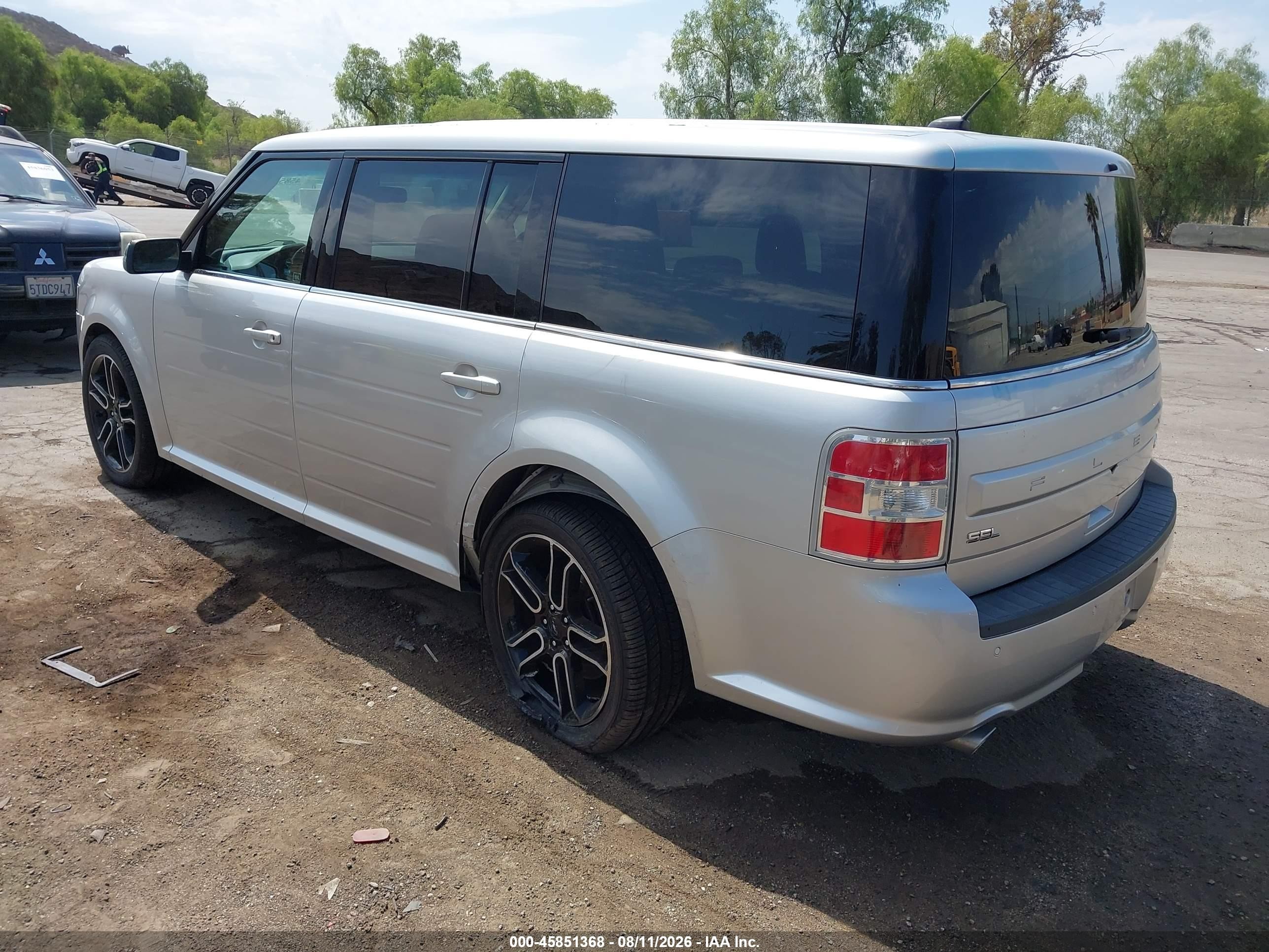 2014 Ford Flex Sel Silver vin: 2FMGK5C85EBD19838