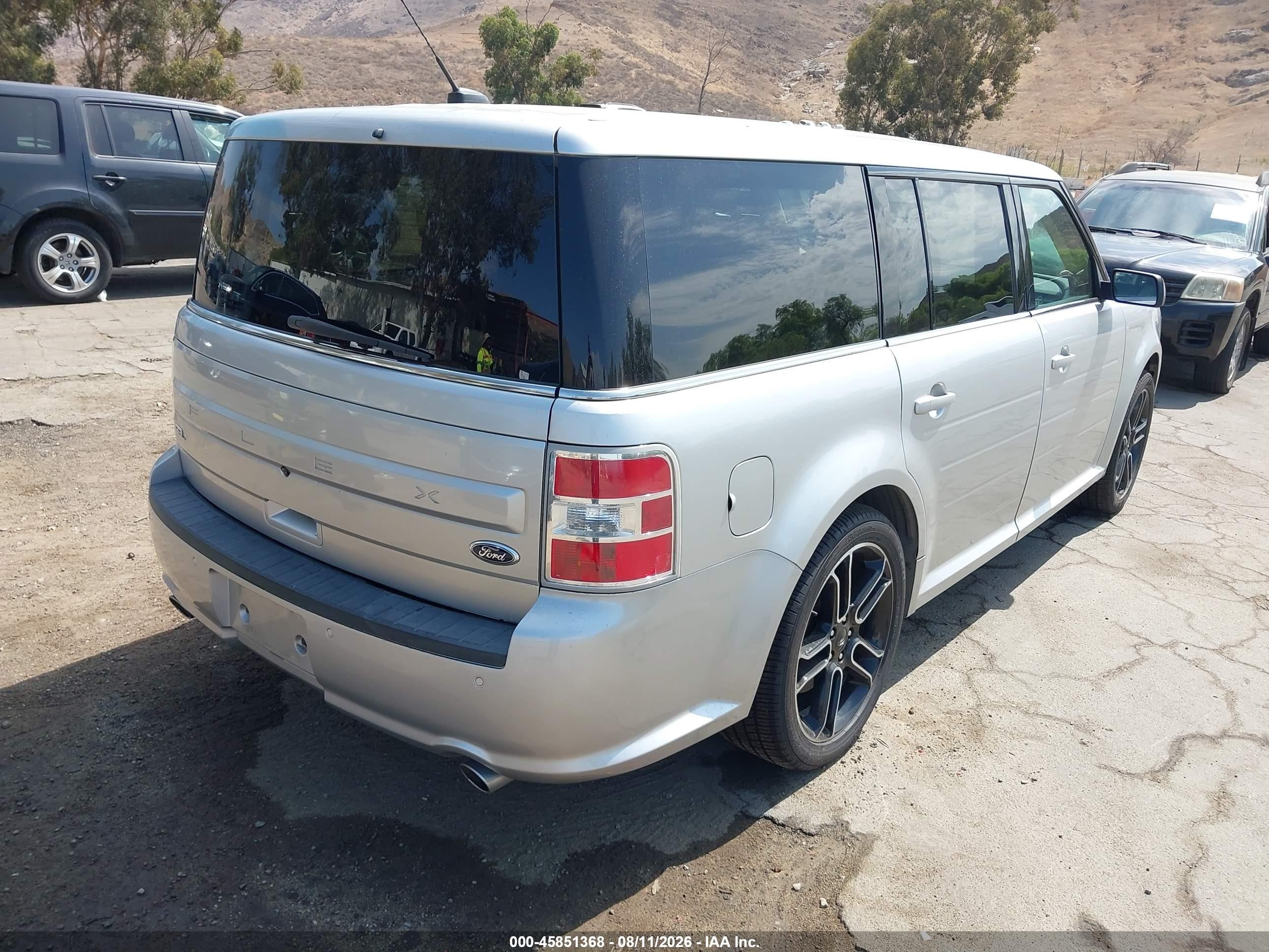 2014 Ford Flex Sel Silver vin: 2FMGK5C85EBD19838