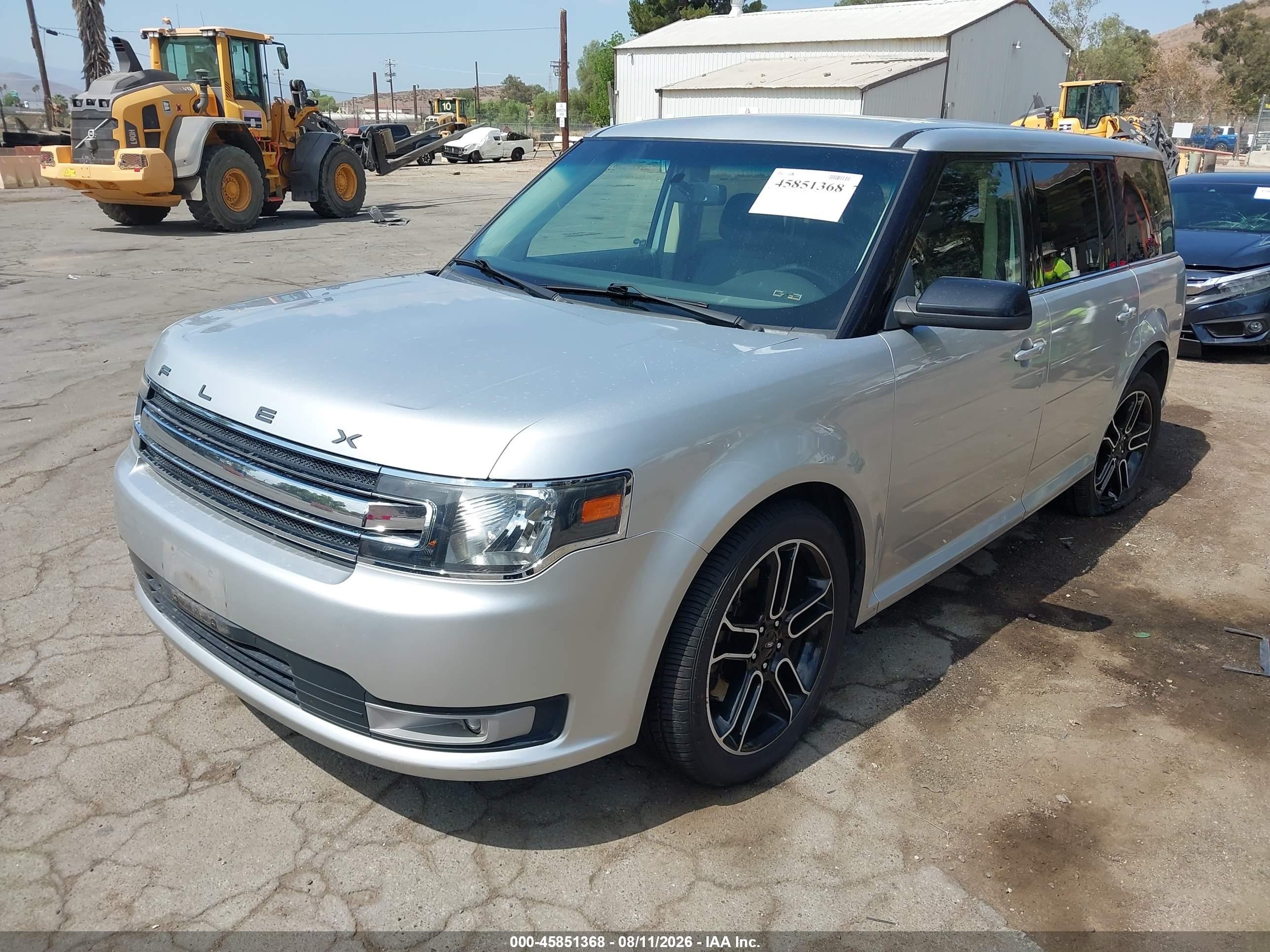 2014 Ford Flex Sel Silver vin: 2FMGK5C85EBD19838