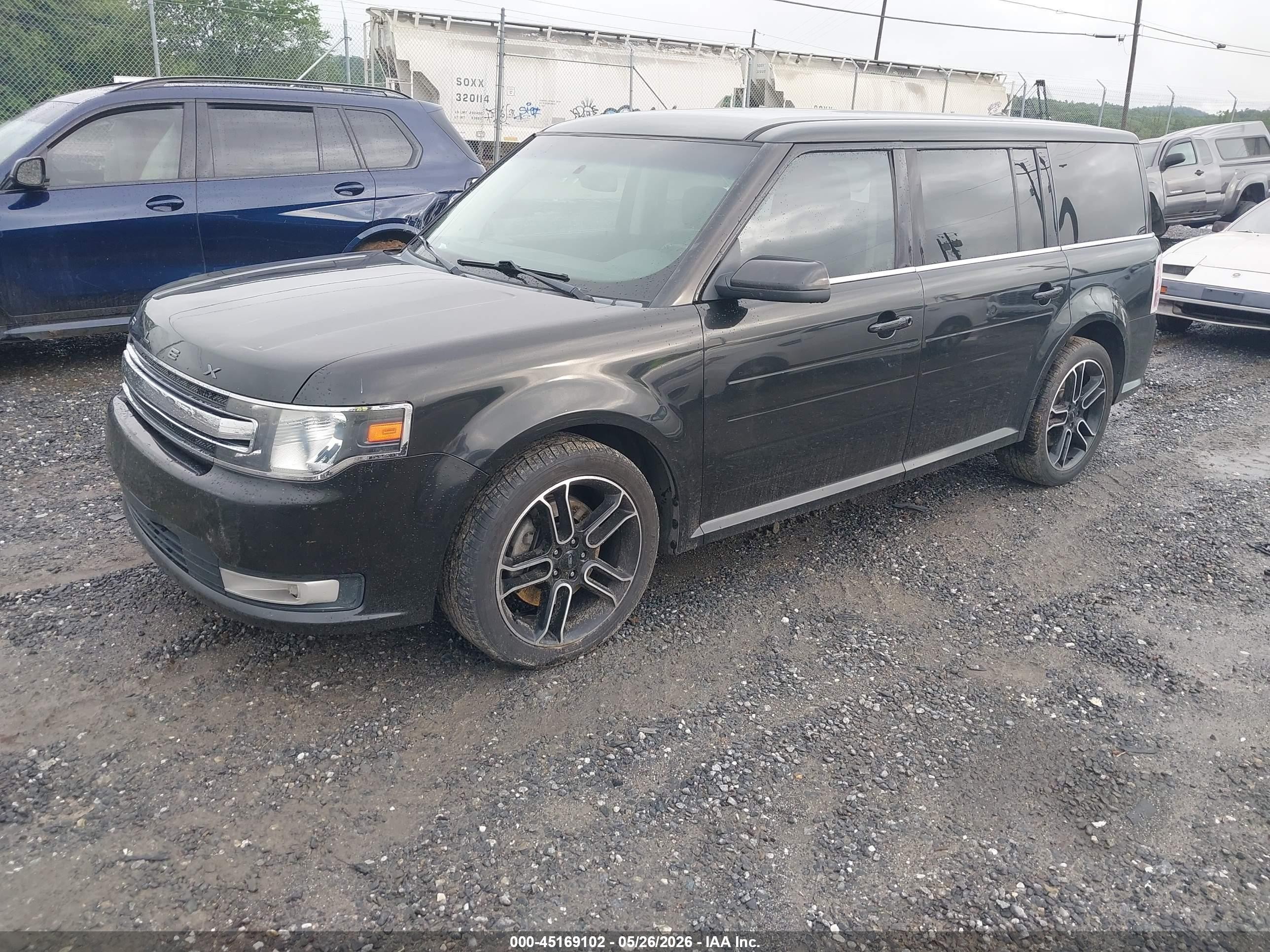 2014 Ford Flex Sel Black vin: 2FMGK5C85EBD24778
