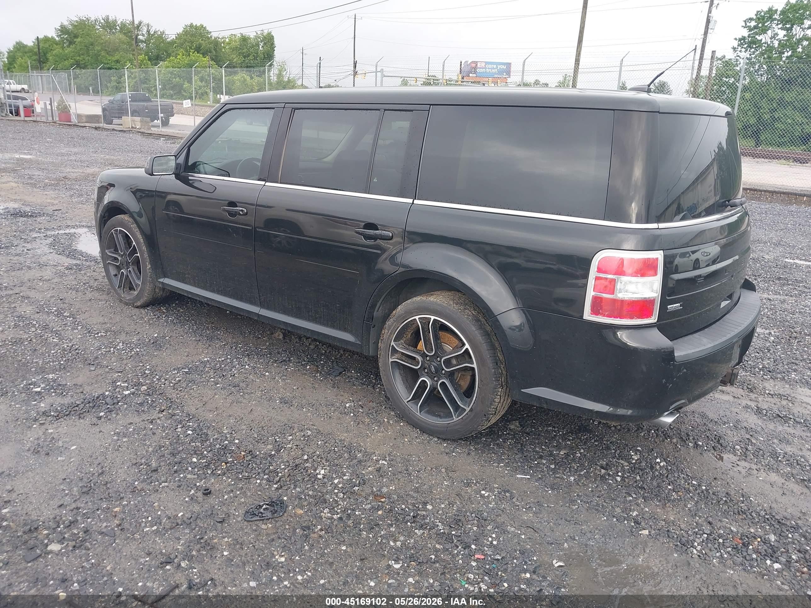 2014 Ford Flex Sel Black vin: 2FMGK5C85EBD24778
