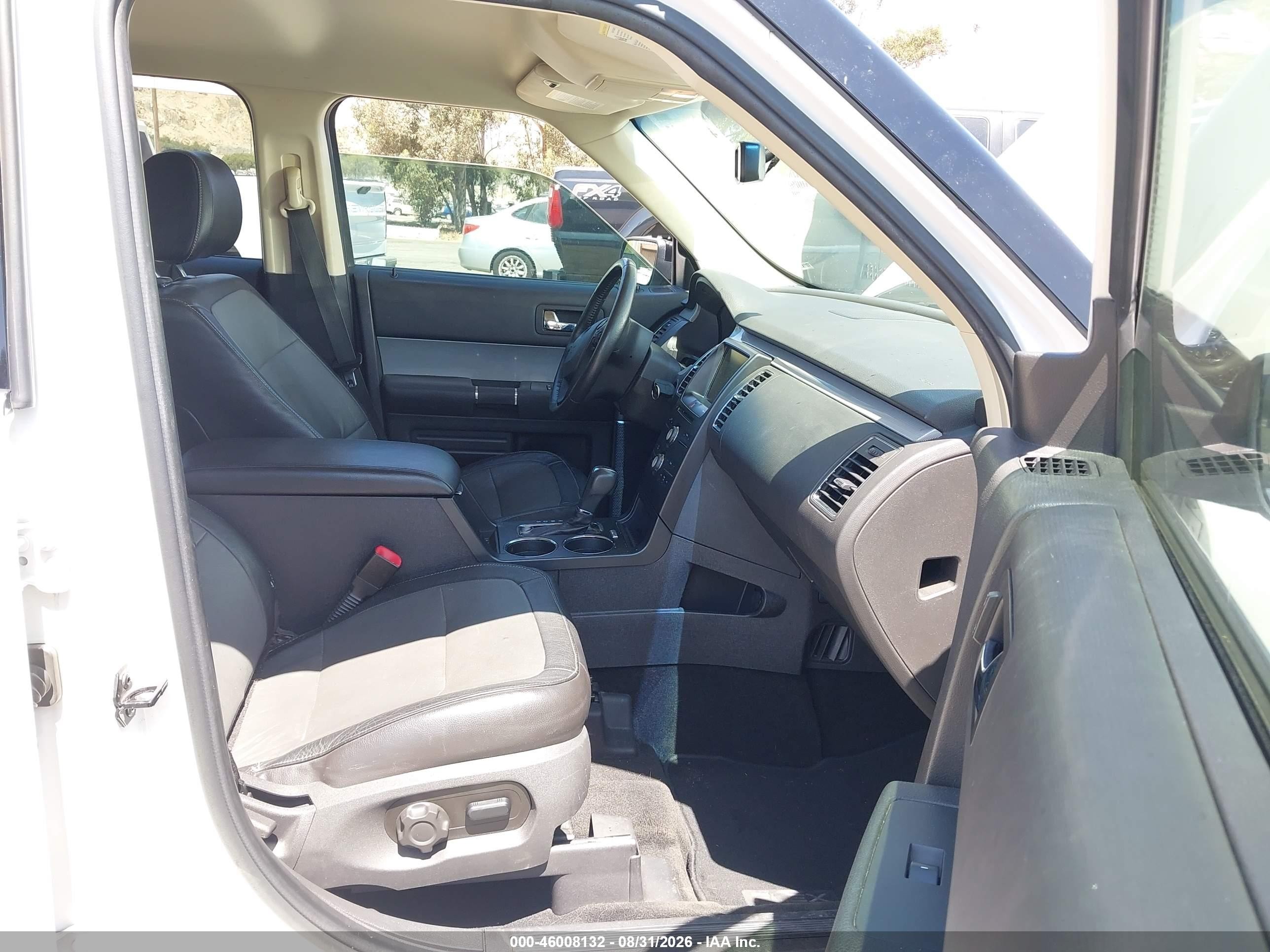 2014 Ford Flex Sel White vin: 2FMGK5C85EBD24974