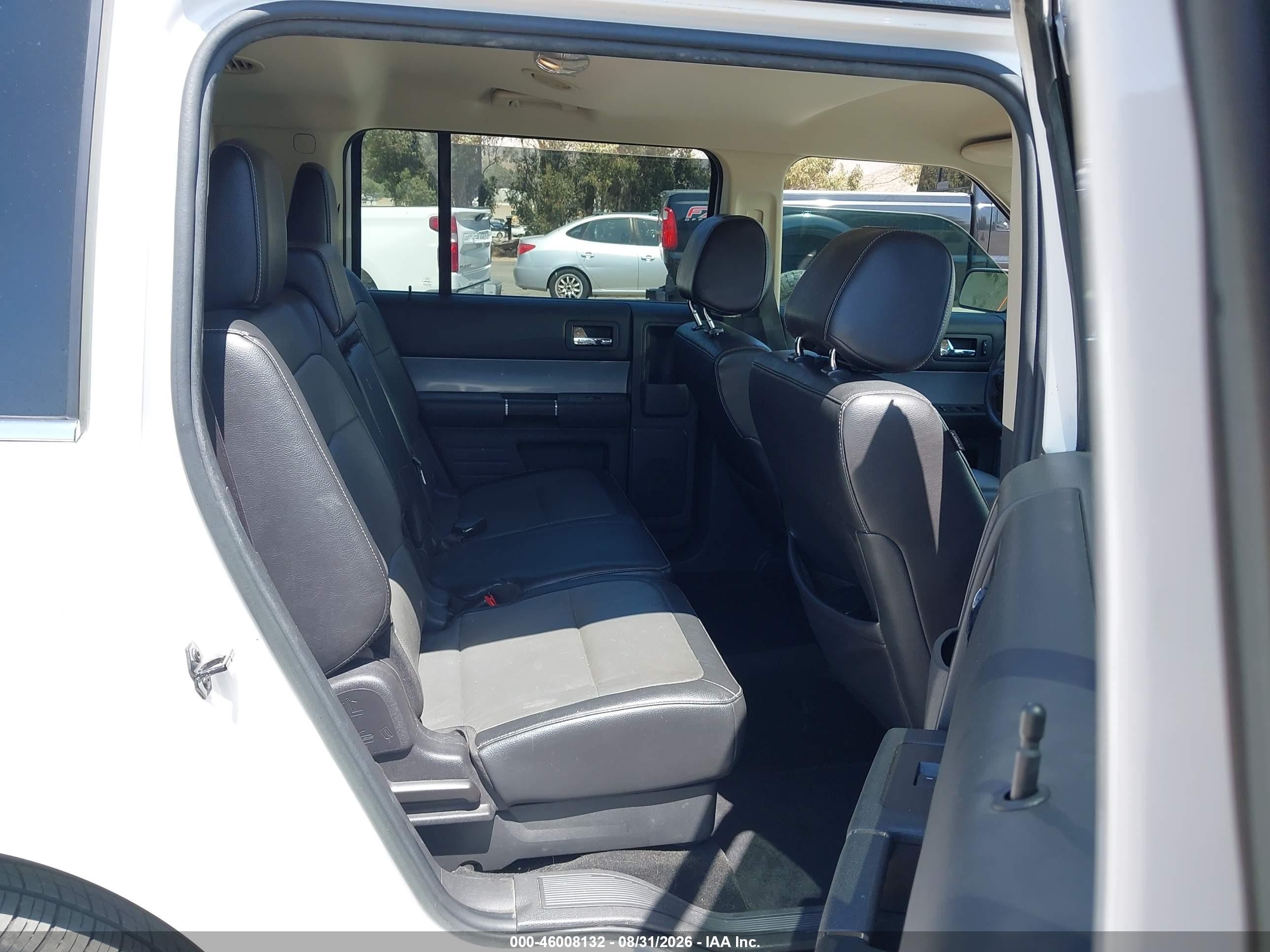 2014 Ford Flex Sel White vin: 2FMGK5C85EBD24974