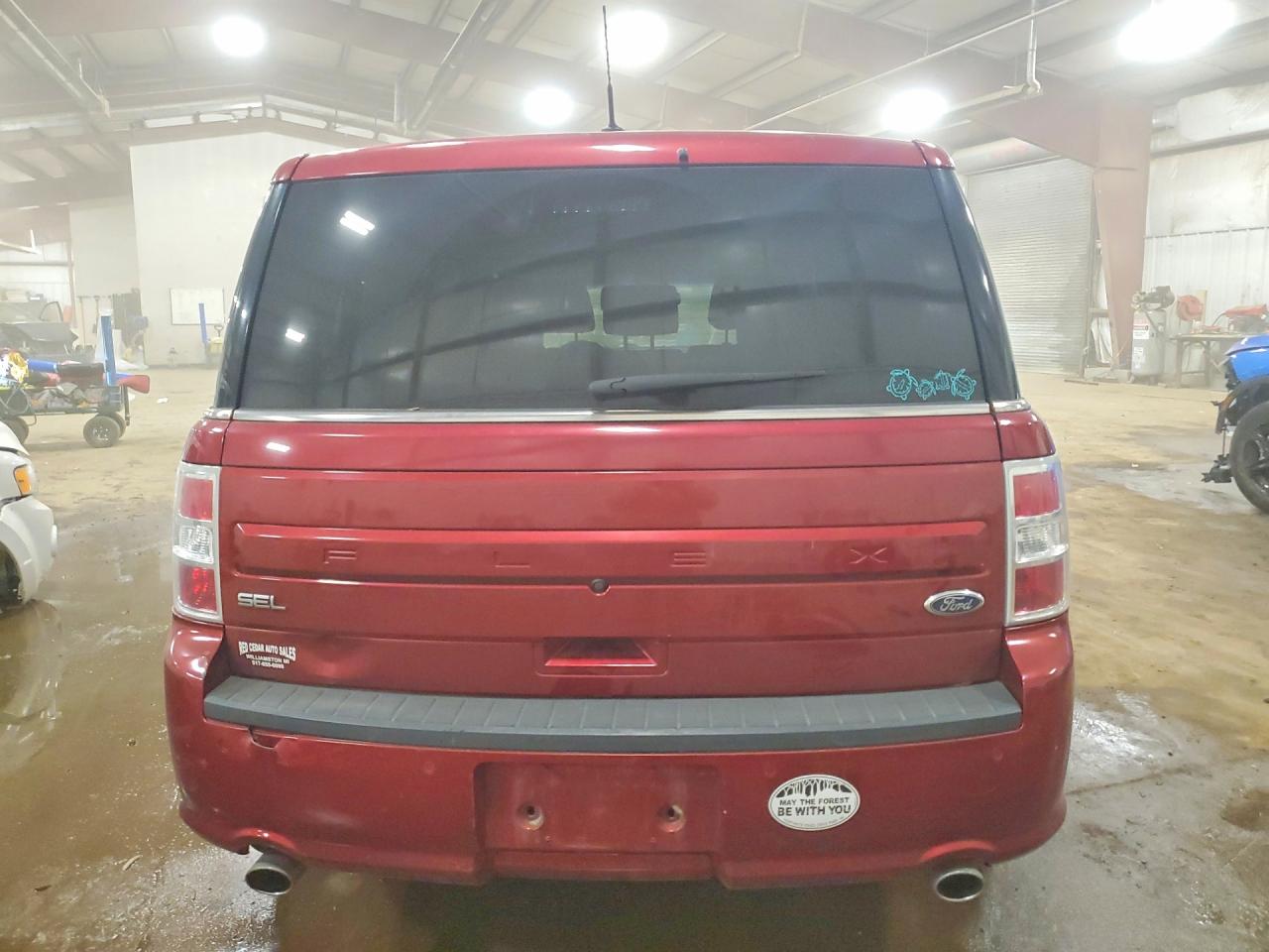 2014 Ford Flex Sel Burgundy vin: 2FMGK5C85EBD36395
