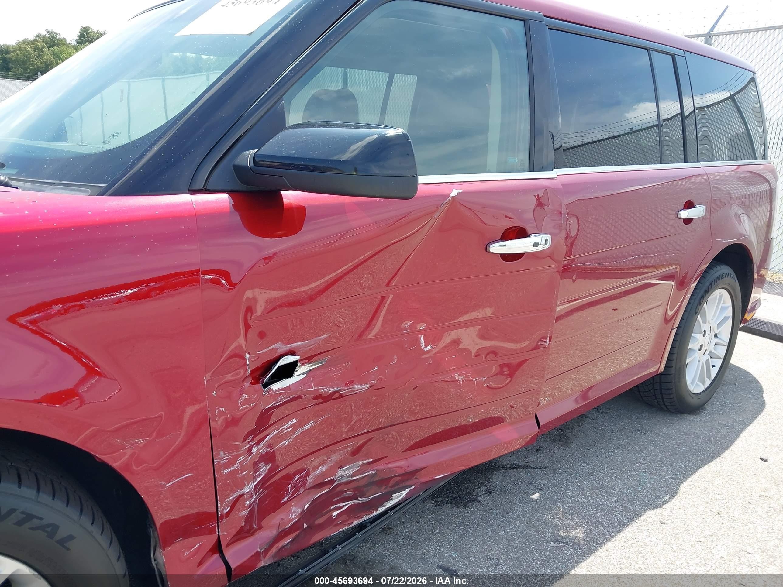 2015 Ford Flex Sel Red vin: 2FMGK5C85FBA03454